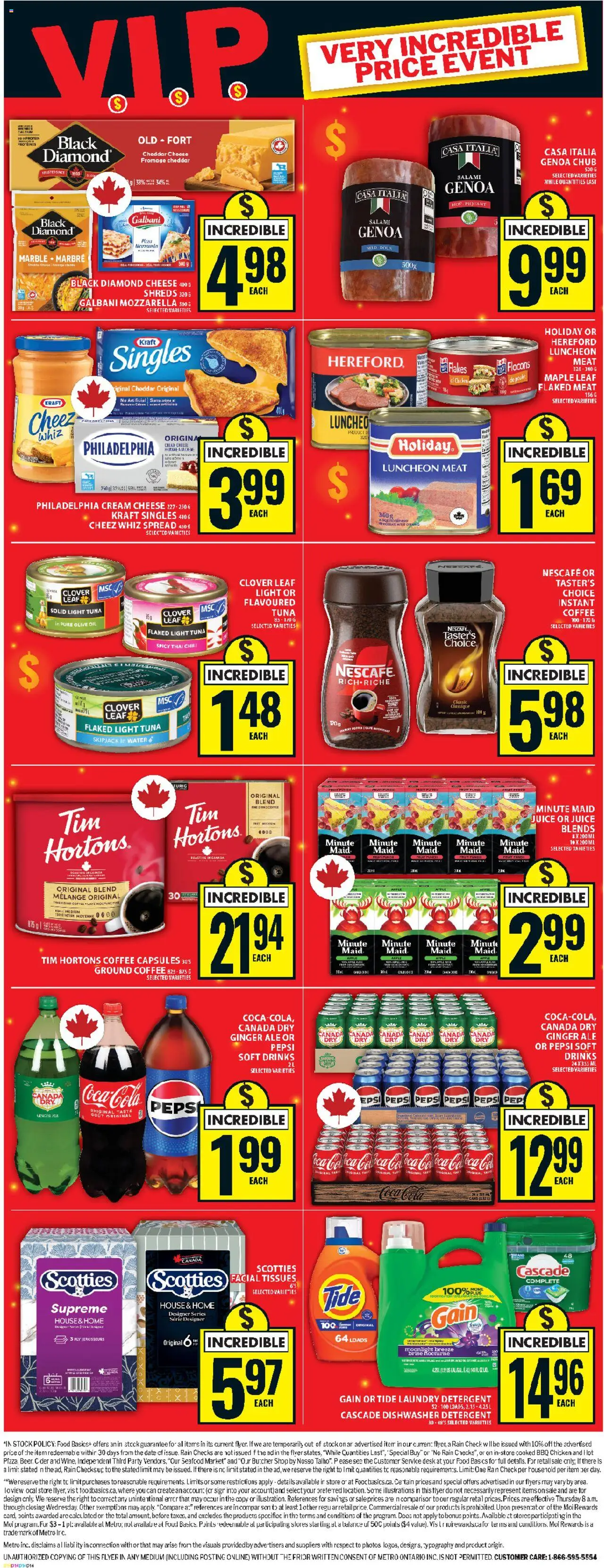 Food Basics flyer valid from 25.09.2025 | Page: 3 | Products: Flakes, Detergent, Oil, Salami