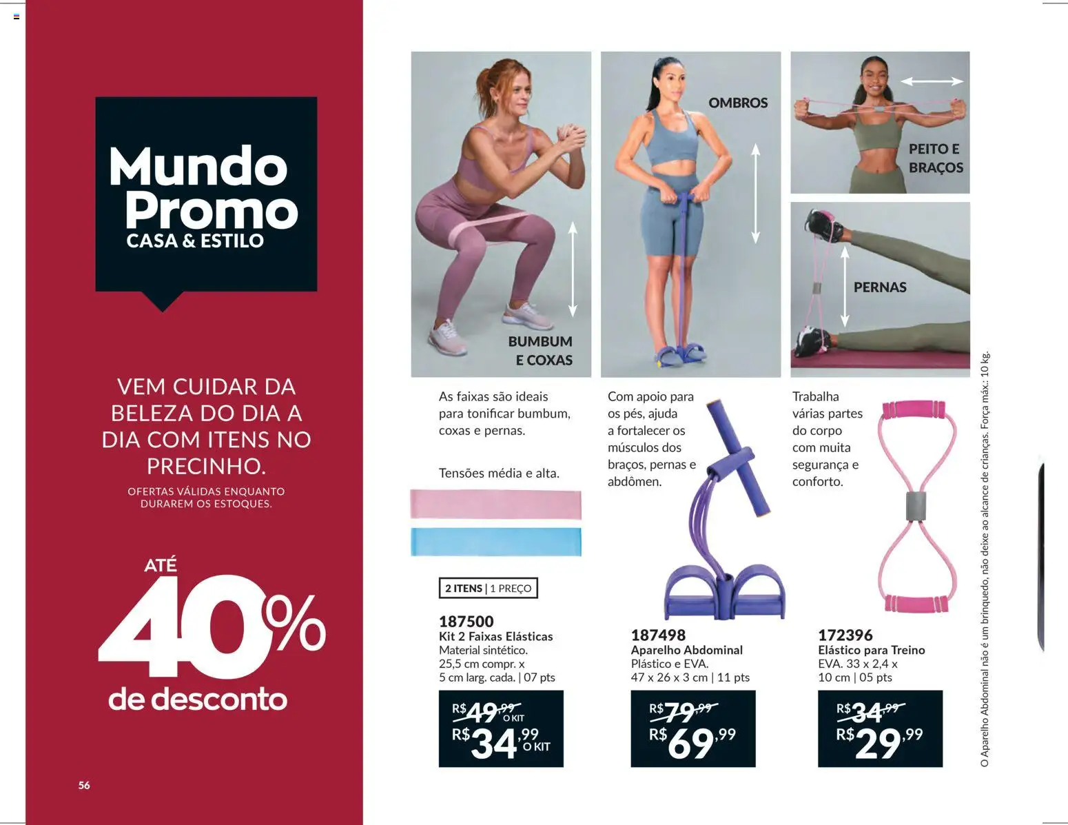 Avon Folheto - válido de 18.02.2026 | Página: 56 | Produtos: Faixas elásticas