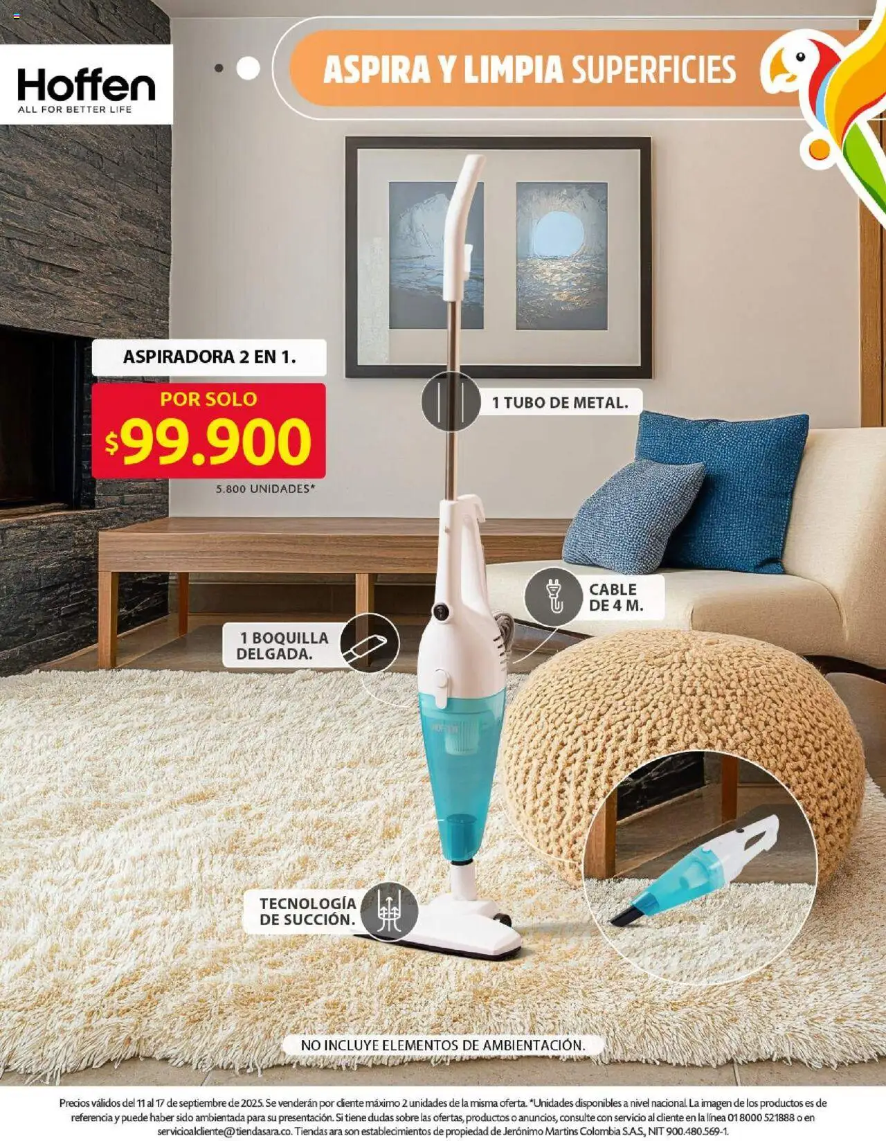 Ara revista - valida desde el 11.09.2025 | Página: 15 | Productos: Cable, Aspiradora, Sobre