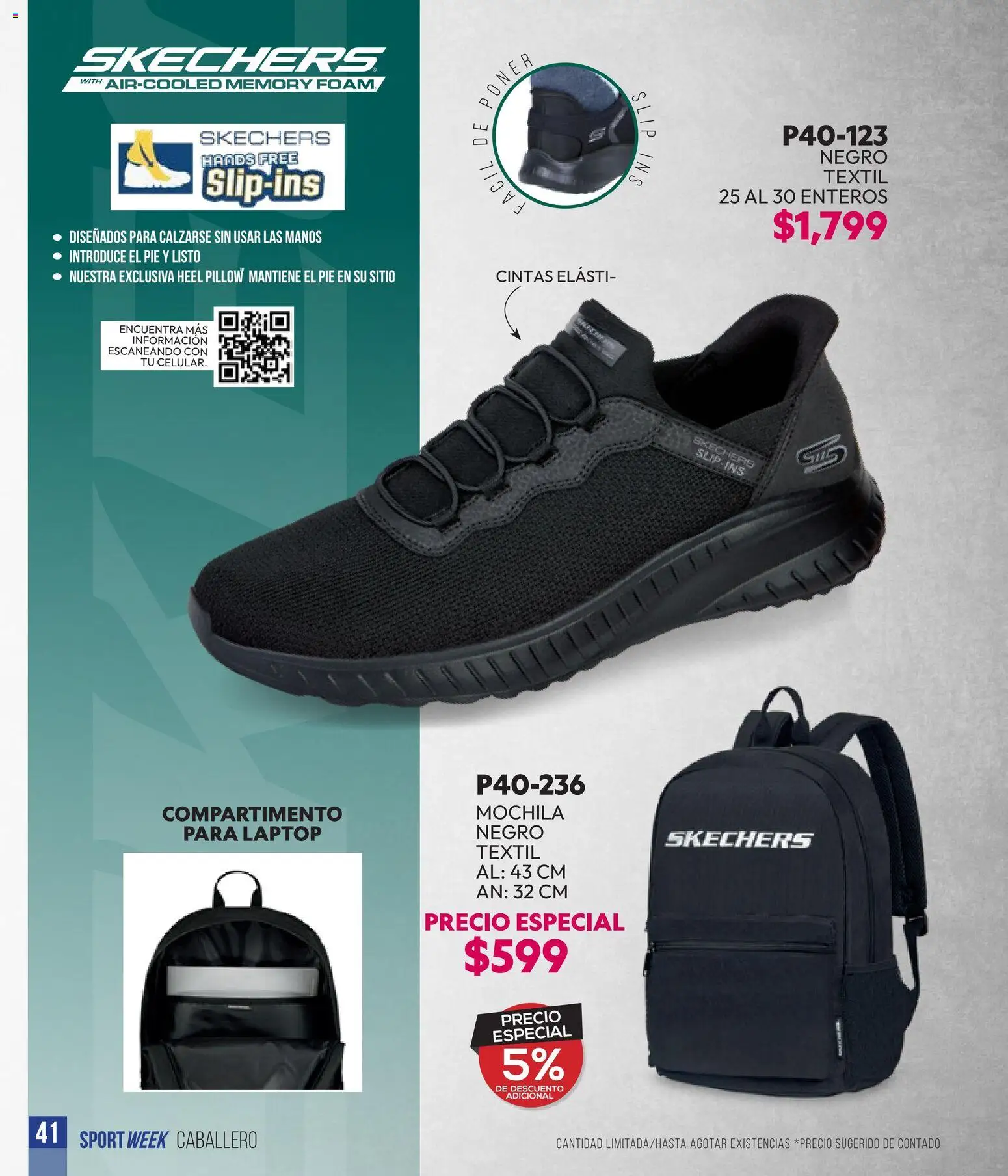 Nuevas ofertas de Cklass válidas en toda la República Mexicana desde el 28.04.2026. ¡Encuentra las mejores ofertas en Cklass catálogo Sportweek! | Página: 156 | Productos: Mochila