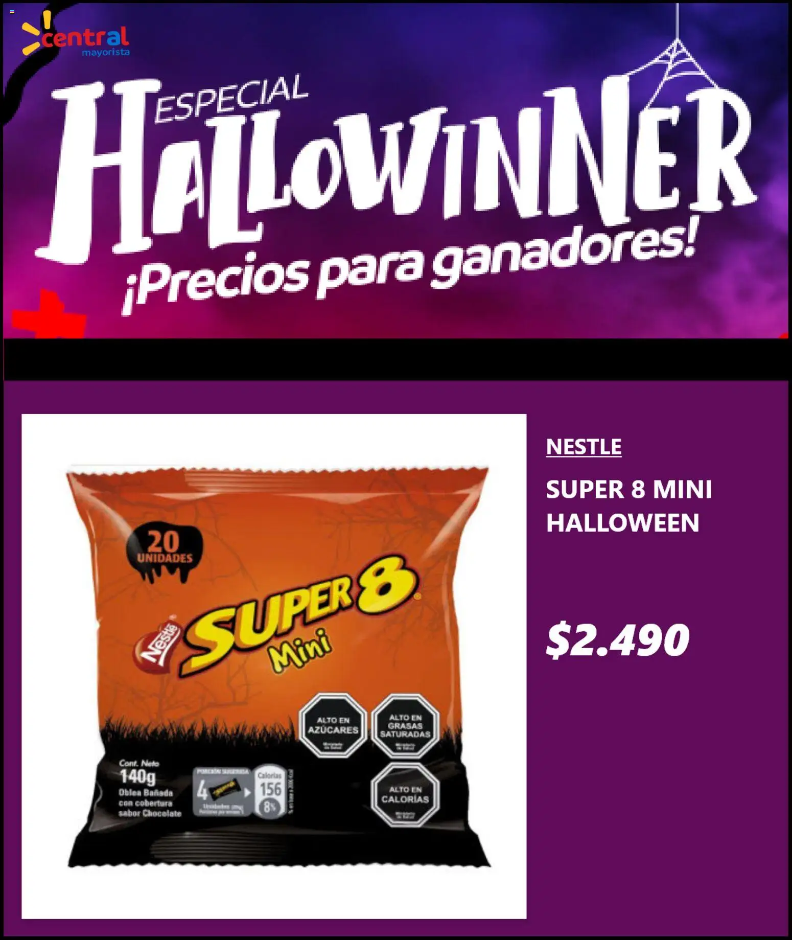 Central Mayorista ofertas  │ válido desde el 28.10.2025 | Página: 4 | Productos: Chocolate