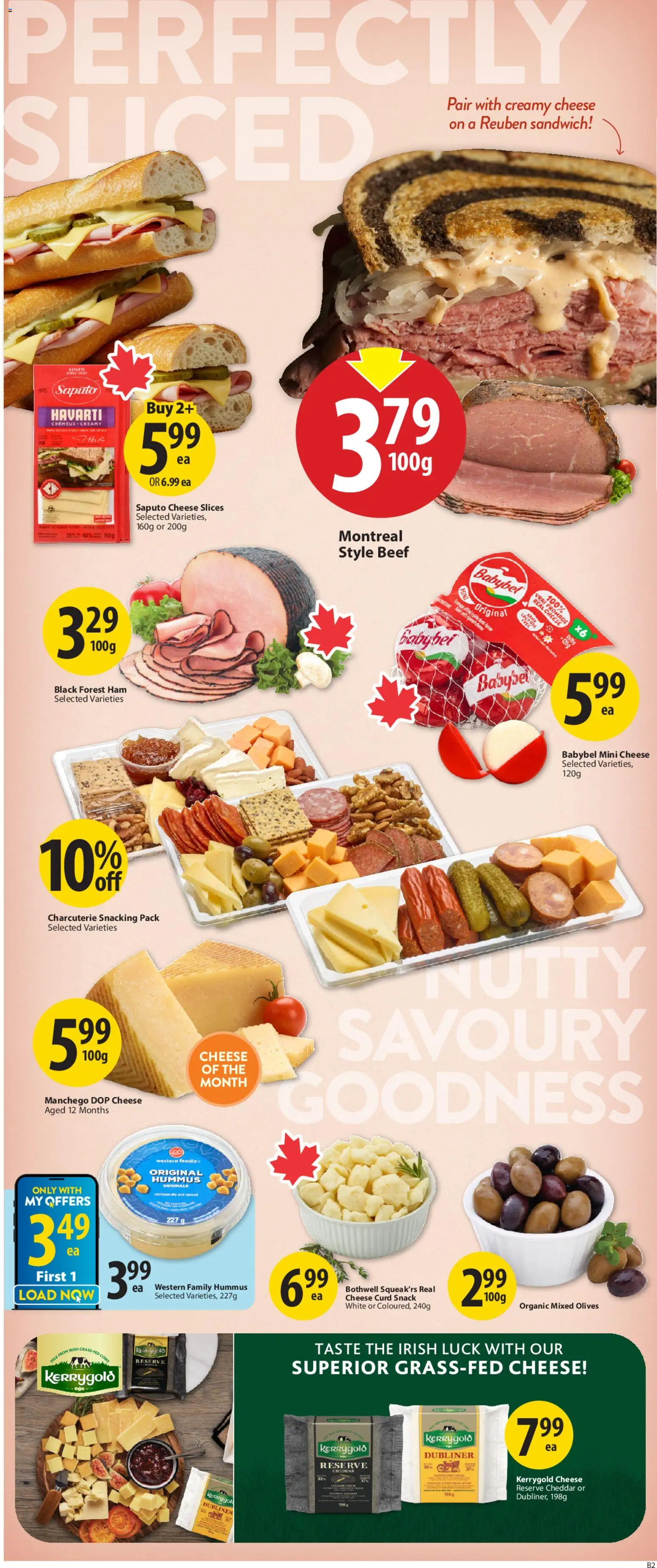 Save on foods flyer valid from 12.03.2026 | Page: 10 | Products: Beef, Milk, Cheese, Ham