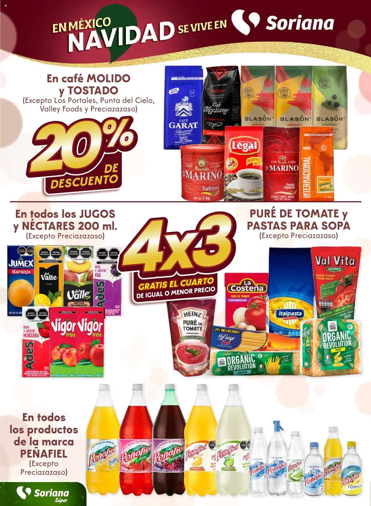 Nuevas ofertas de Soriana válidas en toda la República Mexicana desde el 28.11.2025. ¡Encuentra las mejores ofertas en Soriana - Fin de Semana Súper: BCS, Son y Sin! | Página: 2 | Productos: Sopa, Tomate, Manzana, Jugo