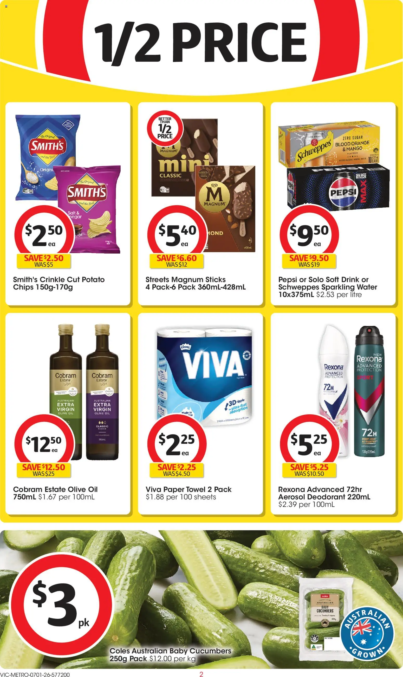 Coles catalogue - valid from 07.01.2026 | Page: 2 | Products: Meat, Seafood, Fridge, Freezer