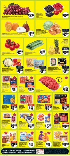 Preview of FreshCo weekly flyer / circulaire from shop FreshCo valid from 16.04.2026 | Page: 5 | Products: Potatoes, Cheese, Ham, Chicken