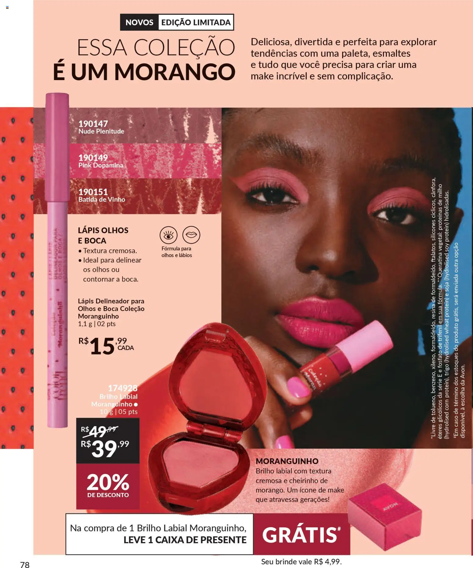 Avon Folheto - válido de 06.01.2026 | Página: 78 | Produtos: Delineador, Lápis, Caixa, Soja