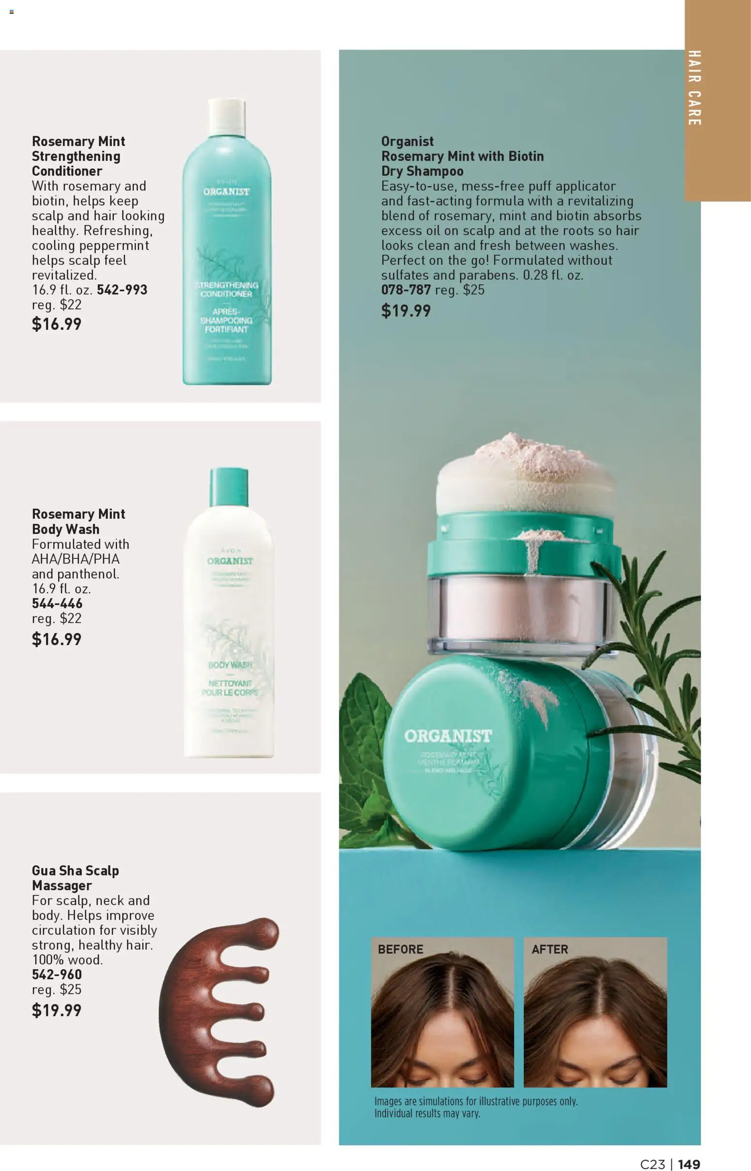 Avon Brochure - valid from 05.11.2025 | Page: 149 | Products: Biotin, Peppermint, Shampoo, Conditioner