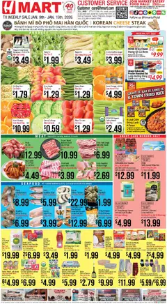 Preview of Hmart weekly ads valid from 09.01.2026