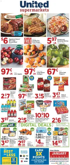 Preview of United Supermarkets weekly ads valid from 20.01.2026