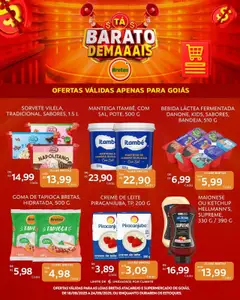 Bretas Folheto - válido de 18.09.2025 | Página: 3 | Produtos: Manteiga, Sorvete, Creme de leite, Sal