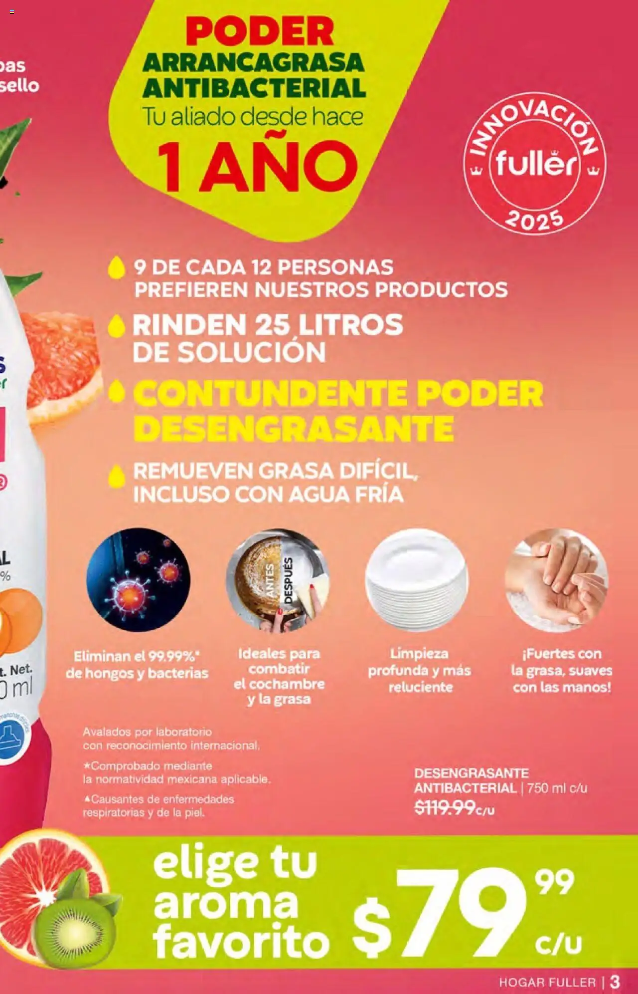 Nuevas ofertas de Fuller válidas en toda la República Mexicana desde el 20.08.2025. ¡Encuentra las mejores ofertas en Fuller - Campaña 10 2025! | Página: 5 | Productos: Agua, Hongos, Desengrasante