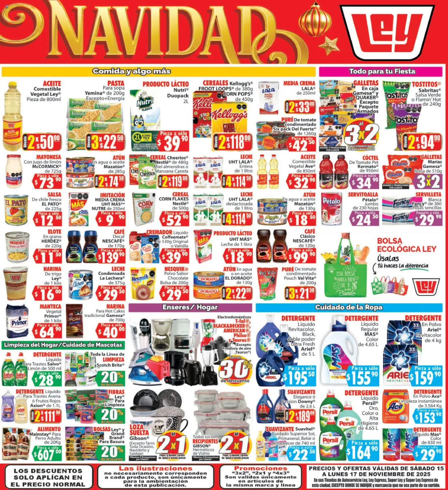 Nuevas ofertas de Casa Ley válidas en toda la República Mexicana desde el 15.11.2025. ¡Encuentra las mejores ofertas en Casa Ley folleto Autoservicio! | Página: 4 | Productos: Crema, Limón, Leche, Caja