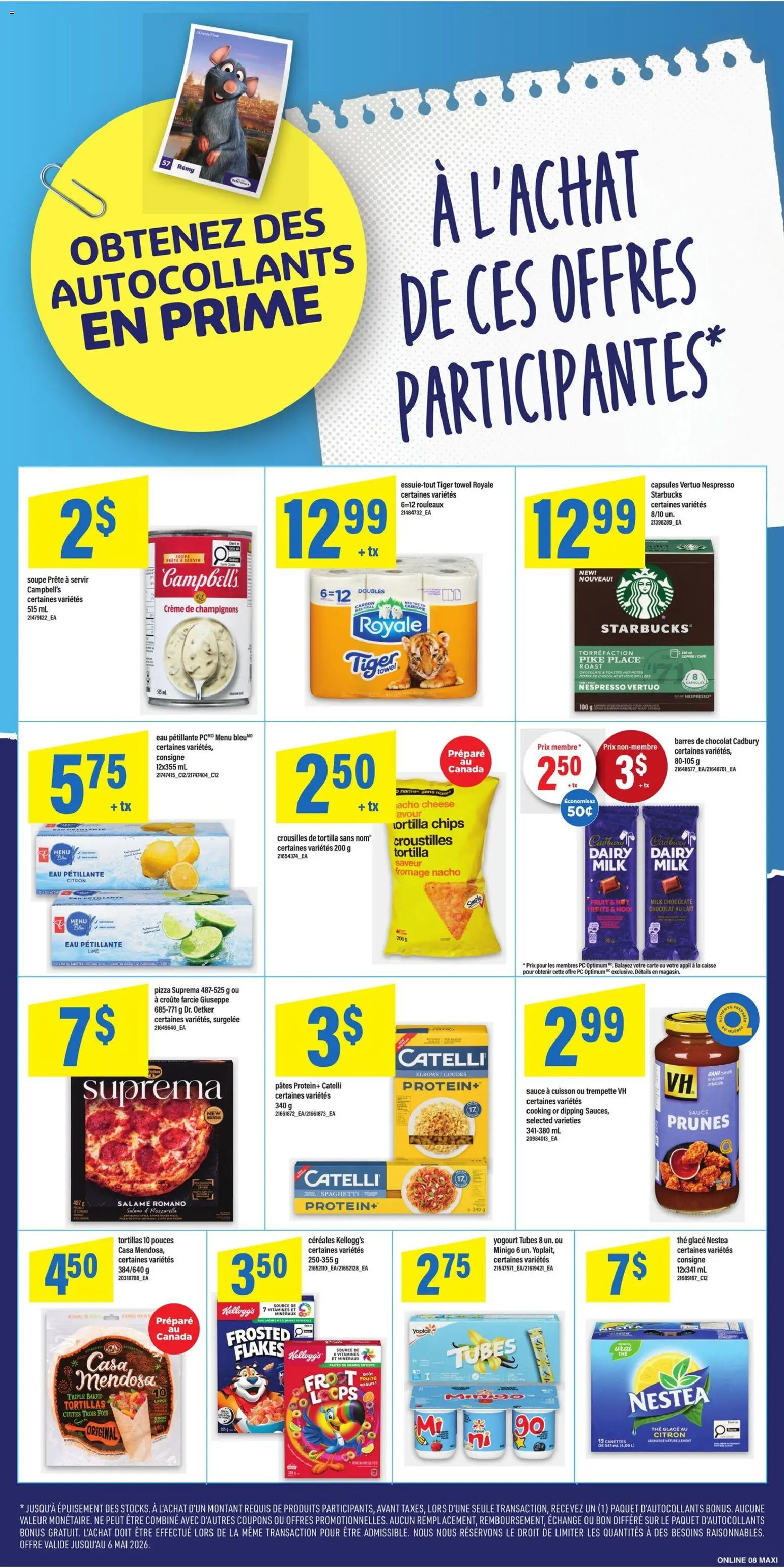 Maxi flyer valid from 30.04.2026 | Page: 14 | Products: Chips, Milk, Chocolate, Pizza