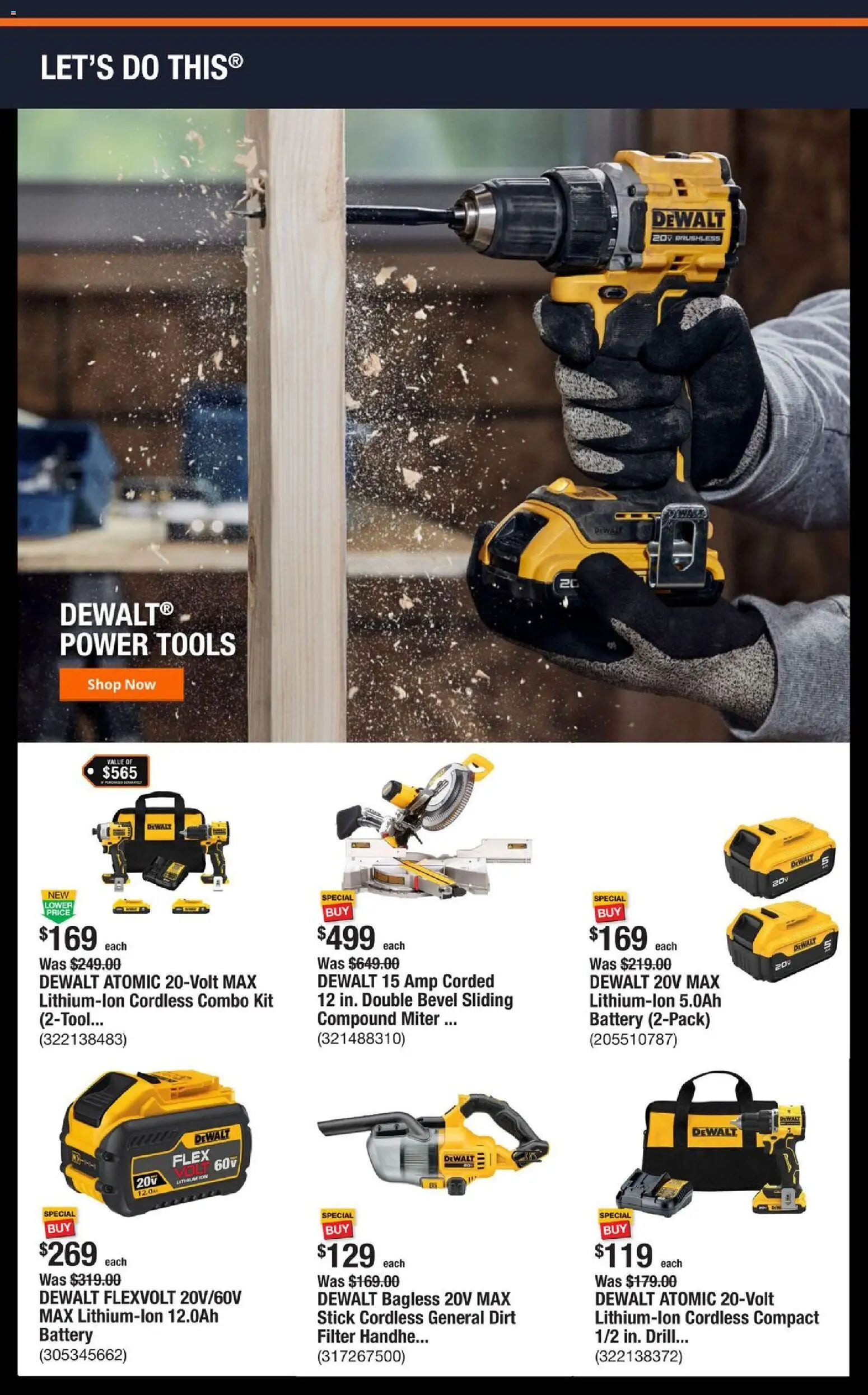 Home Depot Shop Pro Ad - IL - valid from 03.11.2025 | Page: 3 | Products: Battery