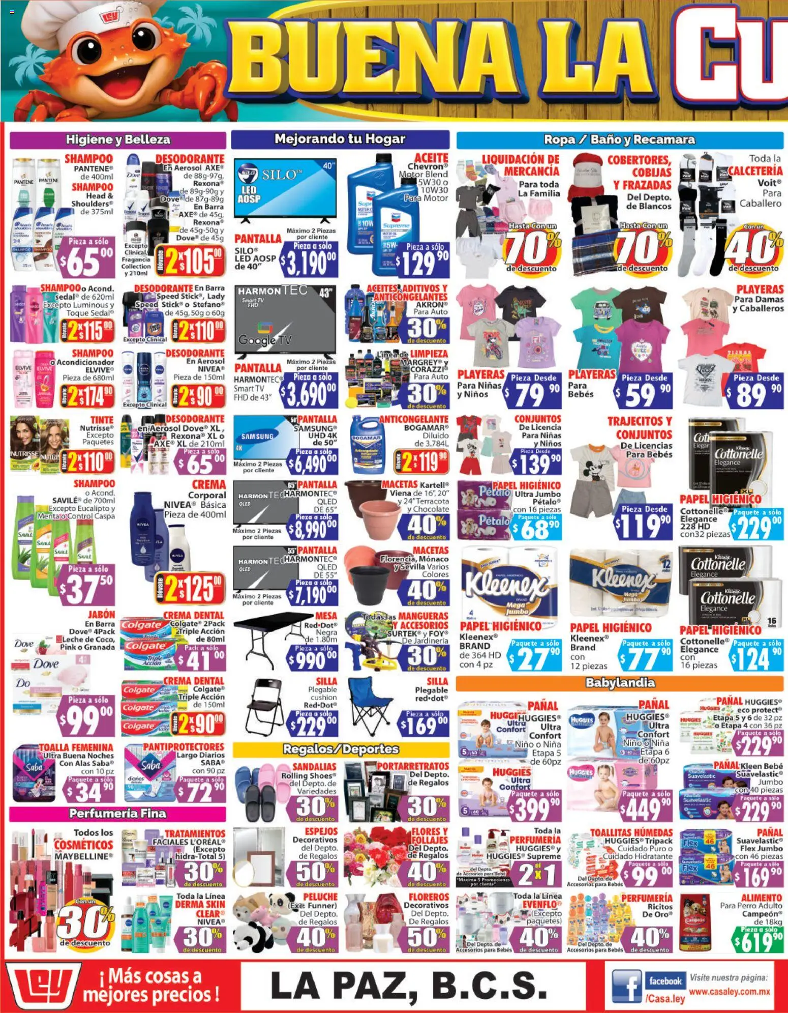 Nuevas ofertas de Casa Ley válidas en toda la República Mexicana desde el 26.02.2026. ¡Encuentra las mejores ofertas en Casa Ley folleto Autoservicio! | Página: 3 | Productos: Silla, Toallitas húmedas, Leche, Aceite