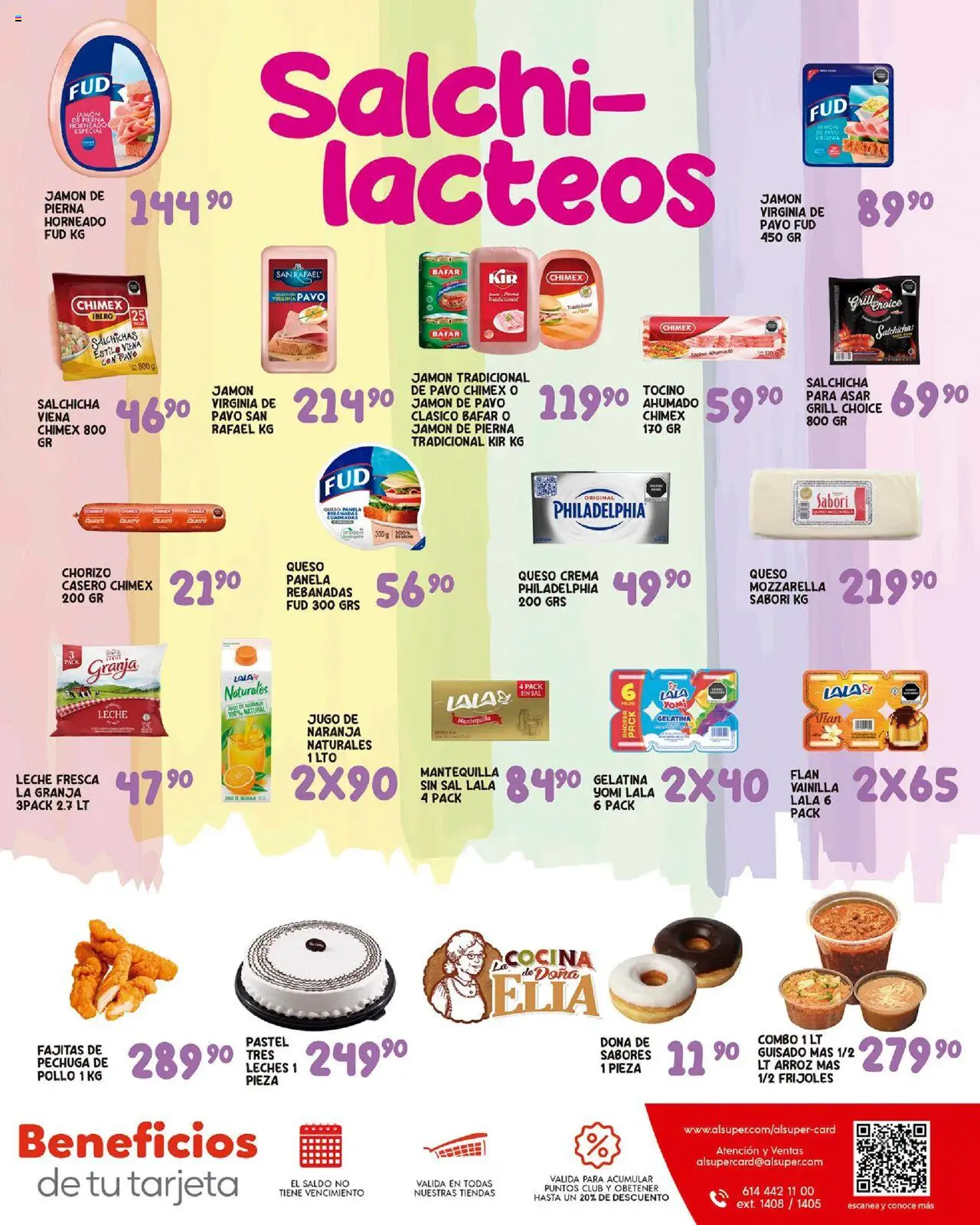 Nuevas ofertas de Alsuper válidas en toda la República Mexicana desde el 05.09.2025. ¡Encuentra las mejores ofertas en Alsuper - Folleto - Zacatecas! | Página: 7 | Productos: Queso crema, Queso, Pastel, Jamón