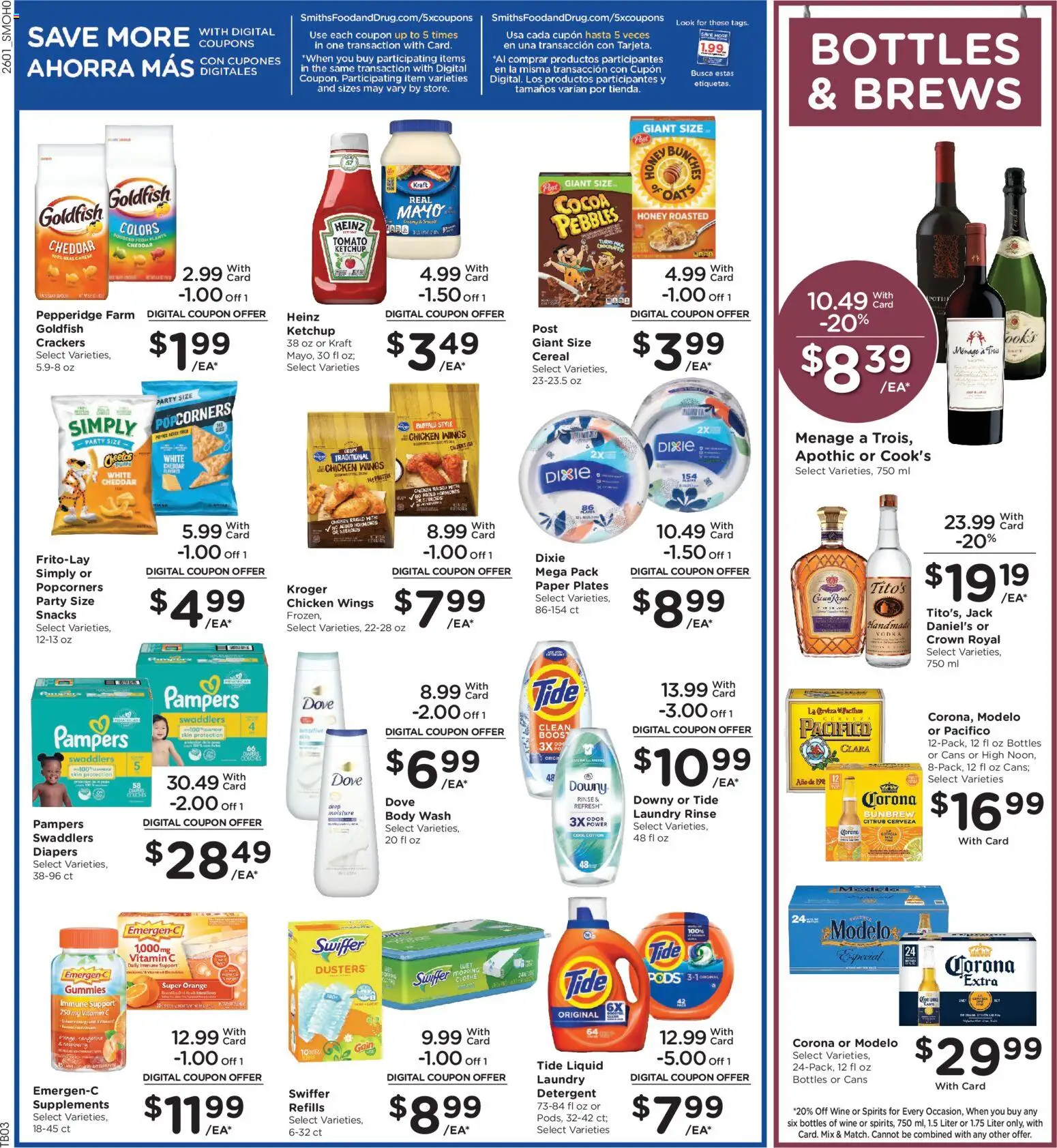 Smith's Weekly Ad - WY - valid from 04.02.2026 | Page: 8 | Products: Vitamin, Detergent, Ketchup, Body Wash