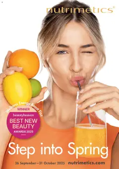 Preview of Nutrimetics Catalogue Step into Spring - valid from 26.09.2025