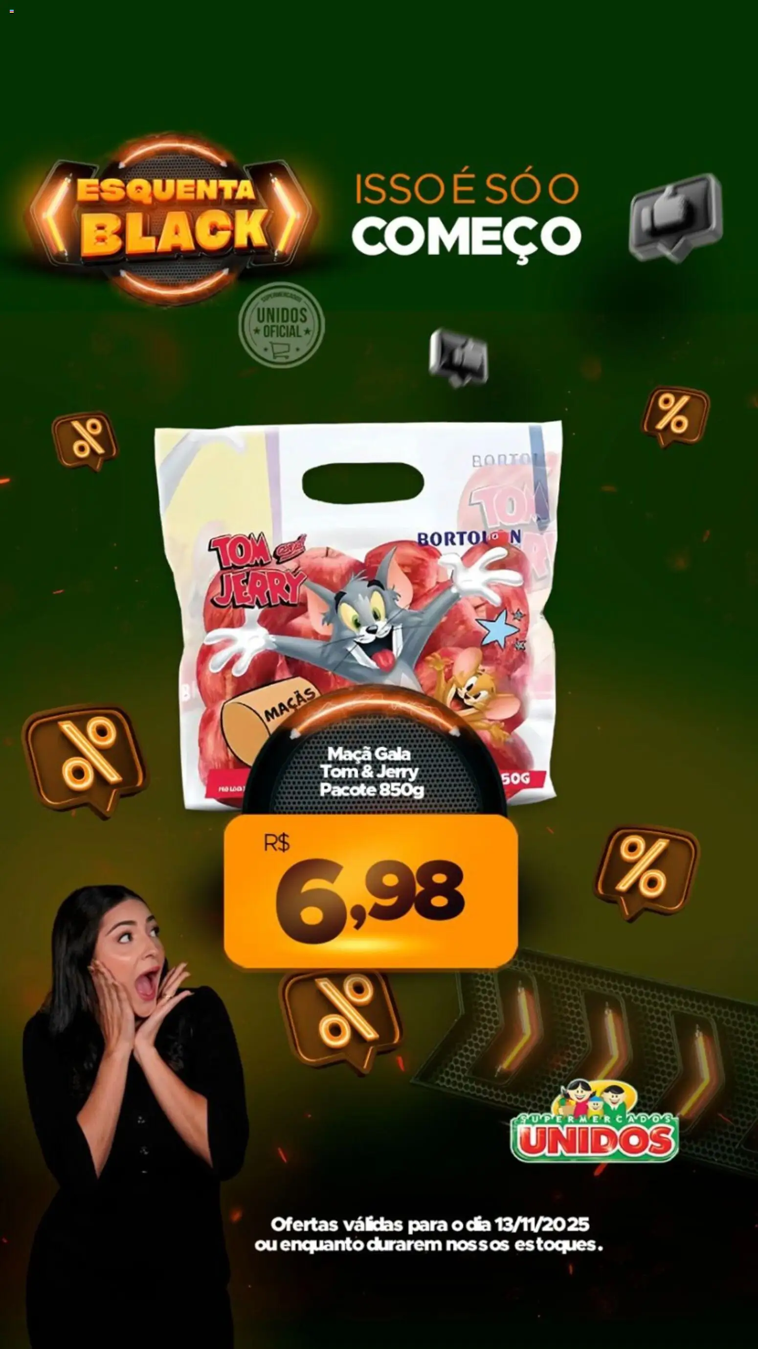 Supermercados Unidos Folheto - válido de 13.11.2025 | Página: 6 | Produtos: Maçãs