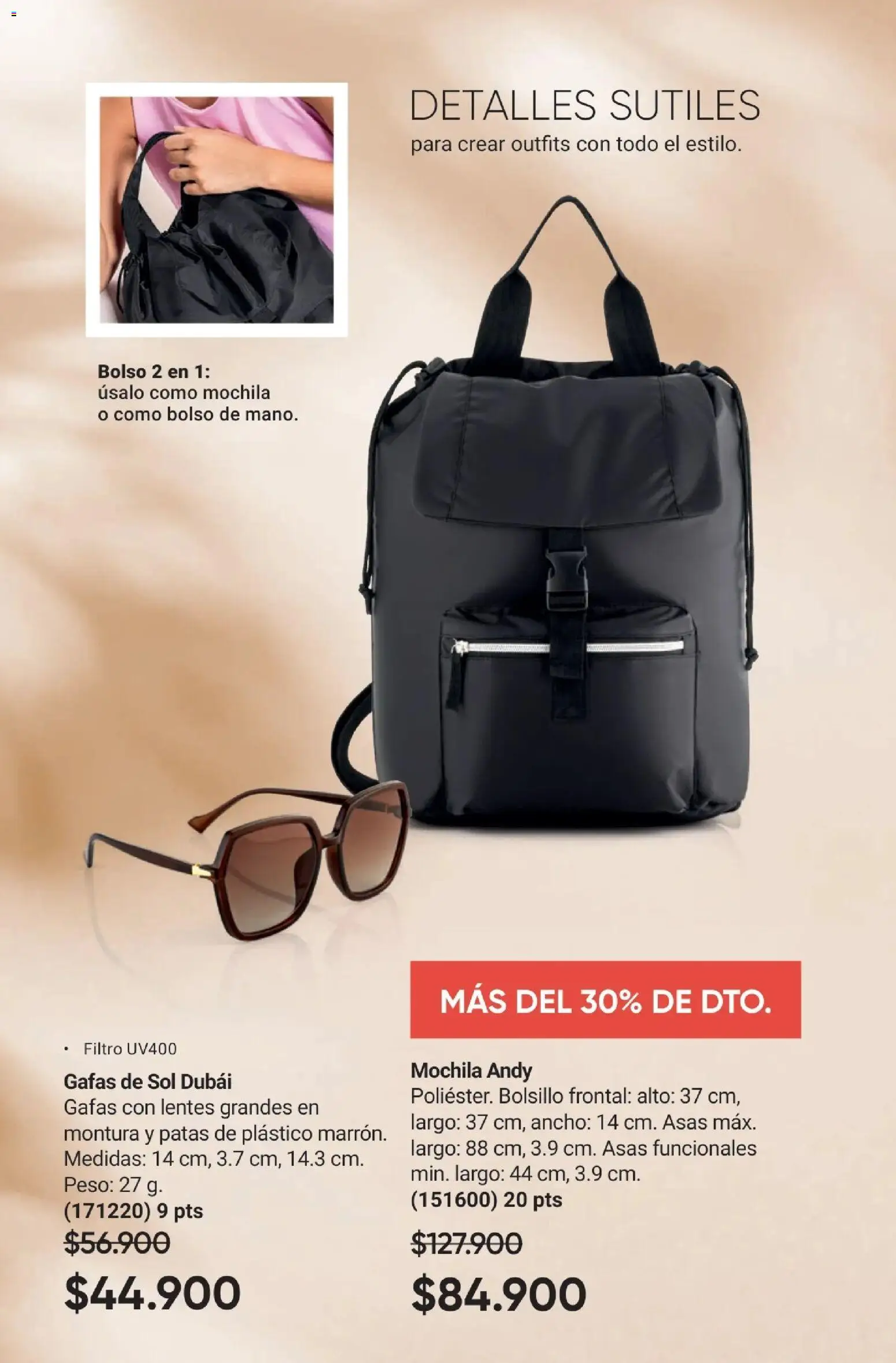 Avon revista - valida desde el 01.12.2025 | Página: 53 | Productos: Bolso, Mochila, Gafas de sol, Peso