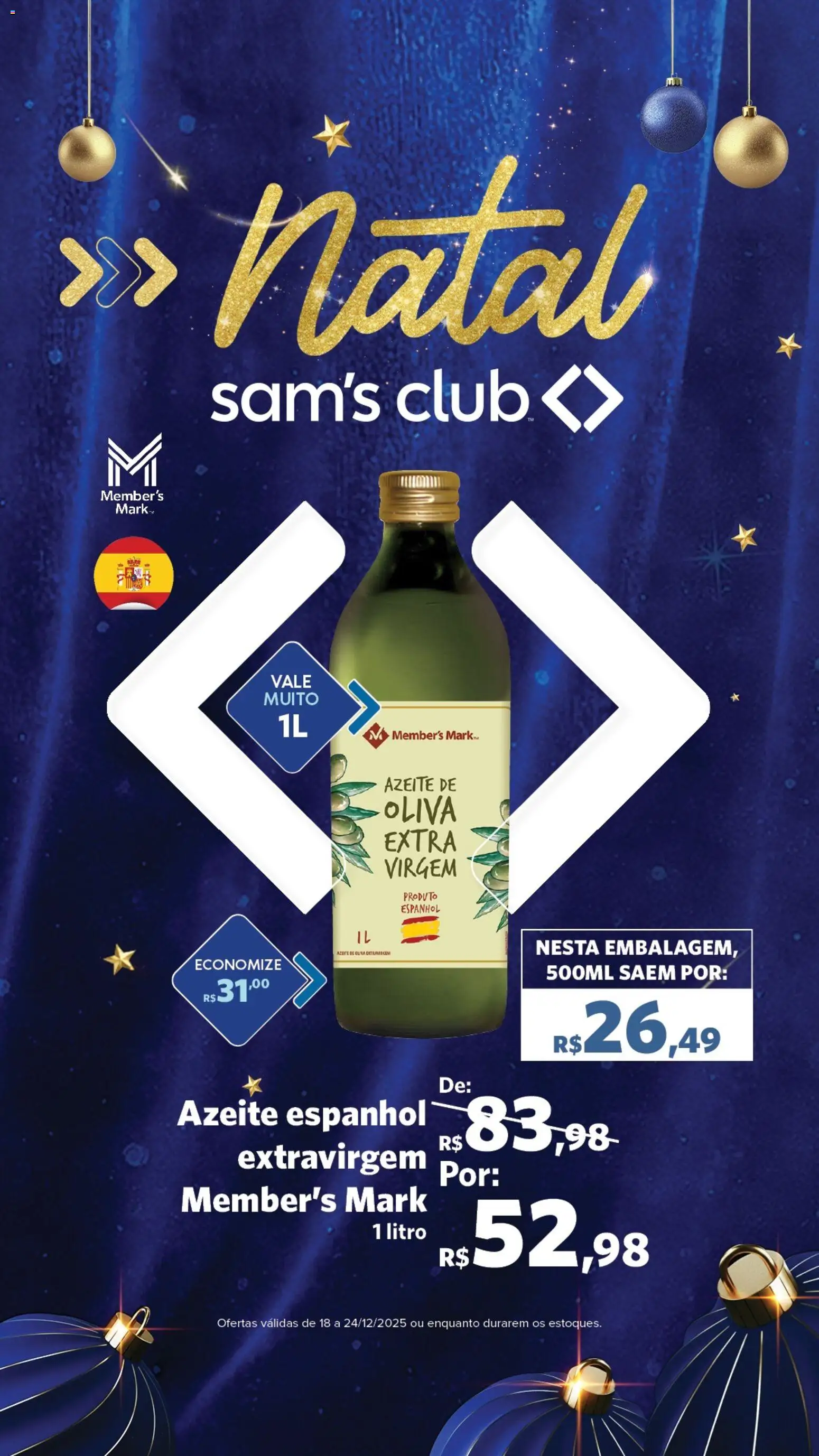Sam's Club Folheto - válido de 18.12.2025 | Página: 9 | Produtos: Azeite