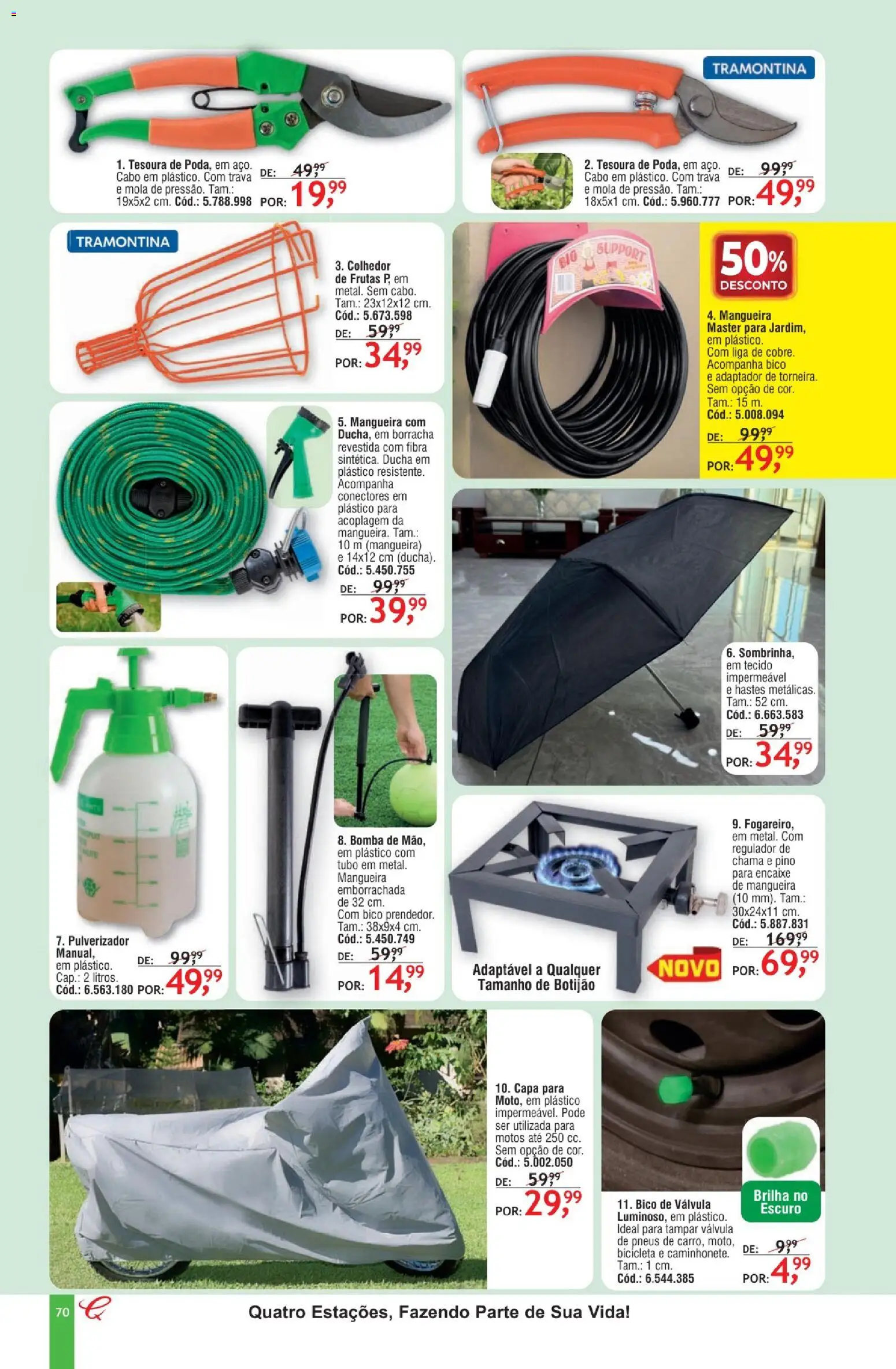 Quatro Estações Folheto - válido de 01.02.2026 | Página: 66 | Produtos: Pulverizador, Tesoura, Tecido, Bico