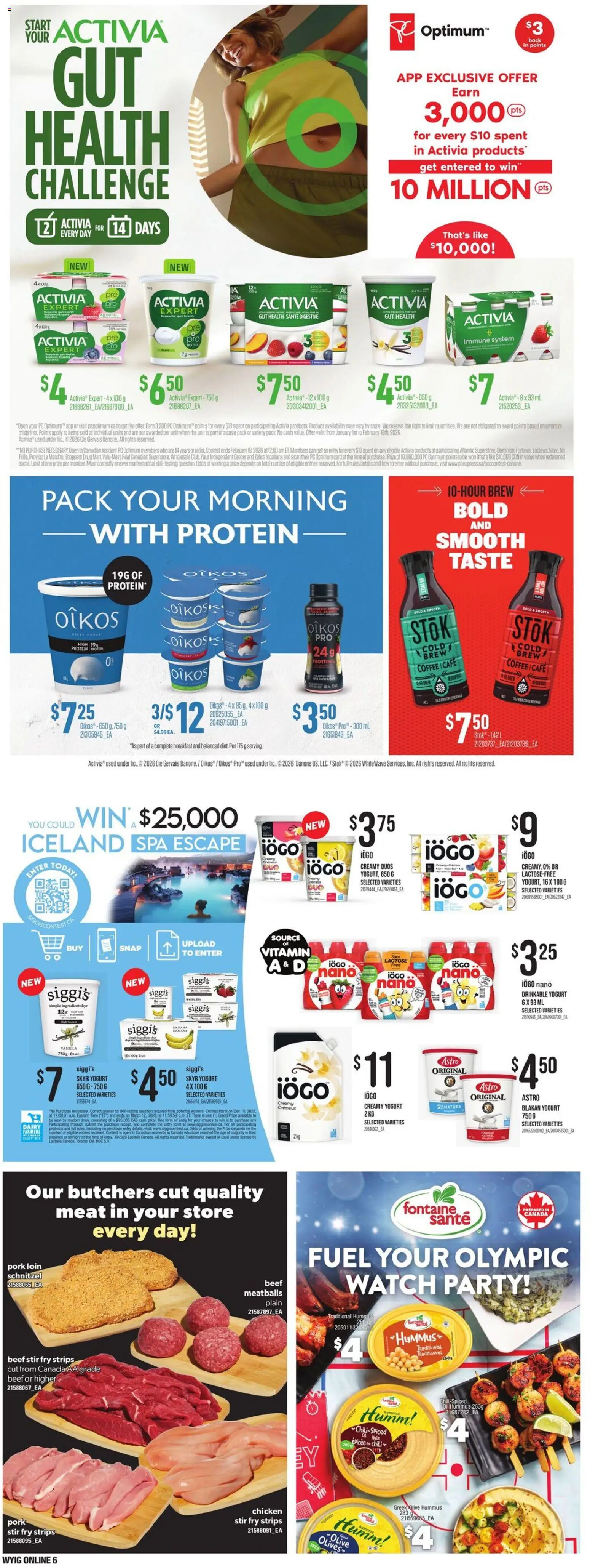 Loblaws flyer valid from 29.01.2026 | Page: 16 | Products: Watch, PC, Yogurt, Chicken