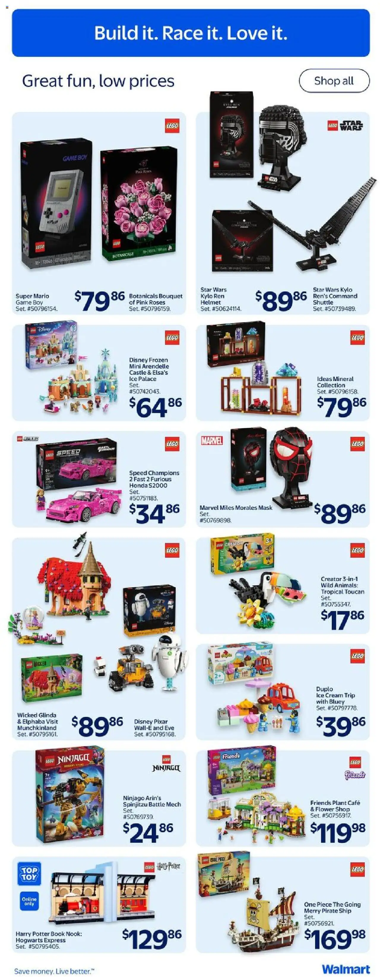 Walmart flyer valid from 02.10.2025 | Page: 19 | Products: Cream, Ice cream, Game, Mask