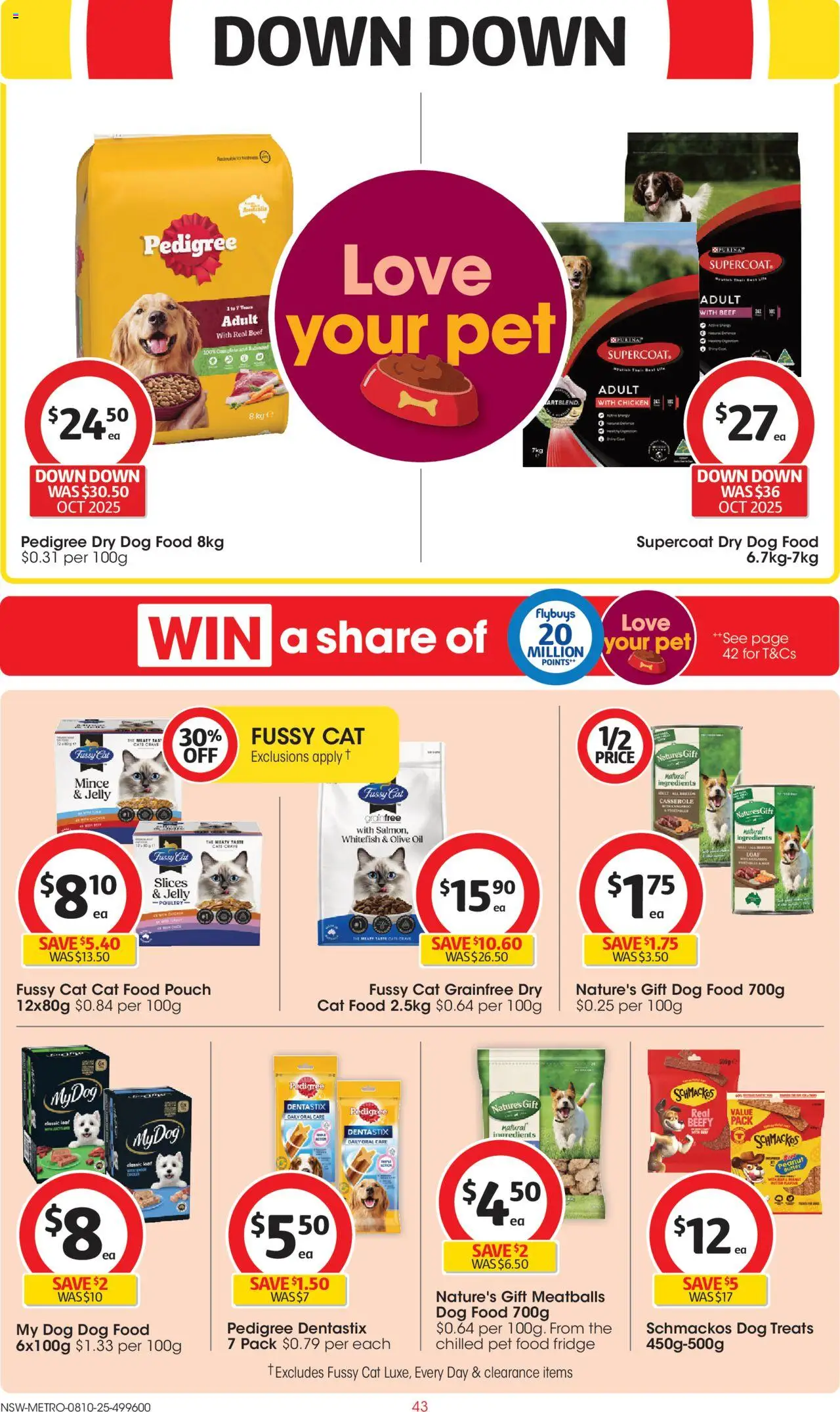 Coles catalogue - valid from 08.10.2025 | Page: 43 | Products: Butter, Oil, Olive oil, Dog food