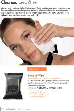 Preview of Nutrimetics Catalogue 2026 - valid from 01.01.2026 | Page: 74 | Products: Wine, Makeup, Tissues