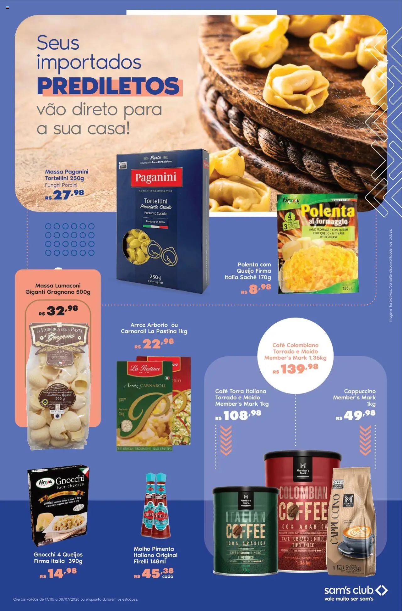 Sam's Club Folheto - válido de 17.06.2025 | Página: 18 | Produtos: Café, Presunto, Pasta, Batata
