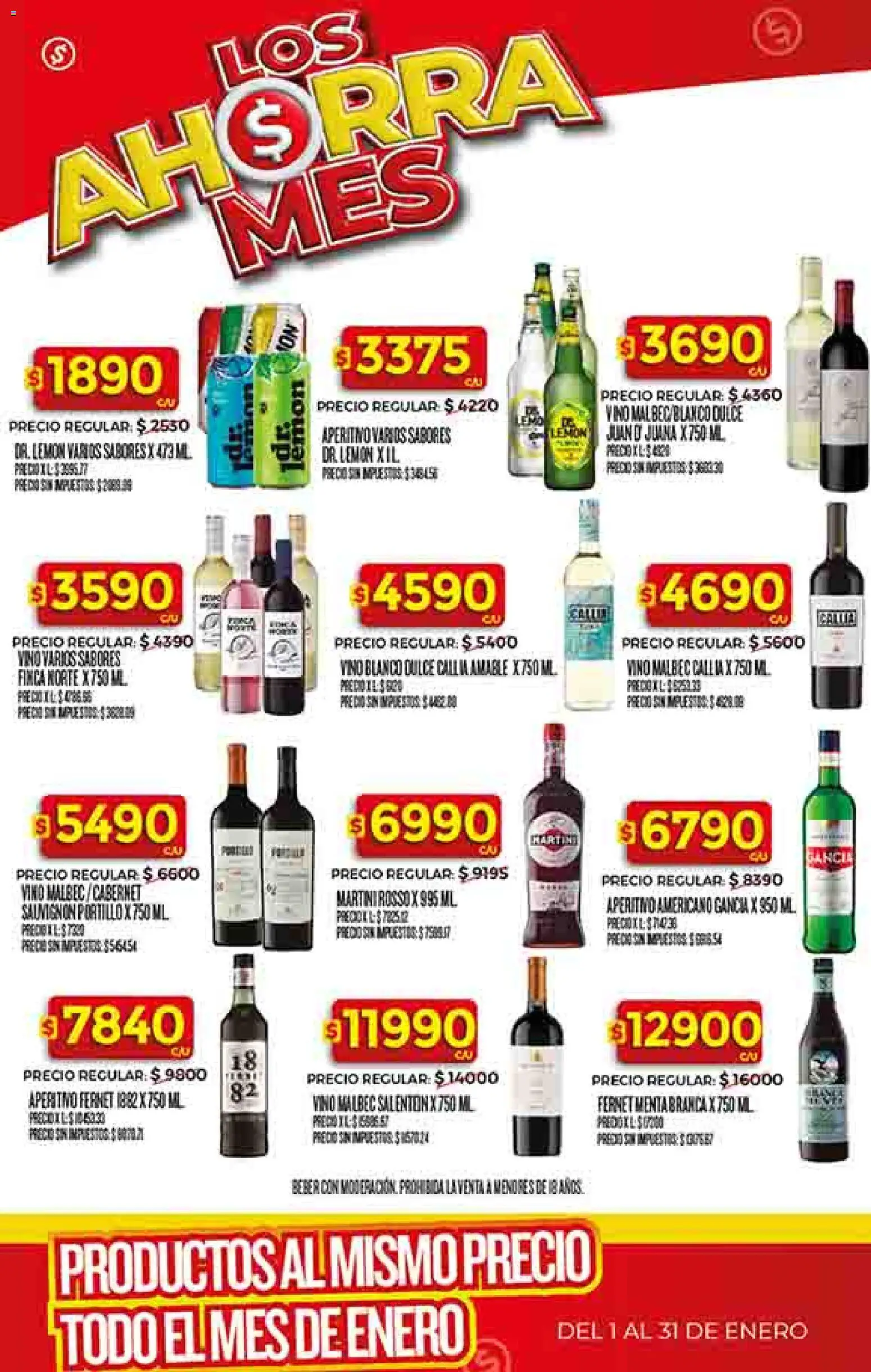 Dia - Ofertas - Salta y Jujuy │ válido desde el 14.01.2026 | Página: 33 | Productos: Fernet, Vino