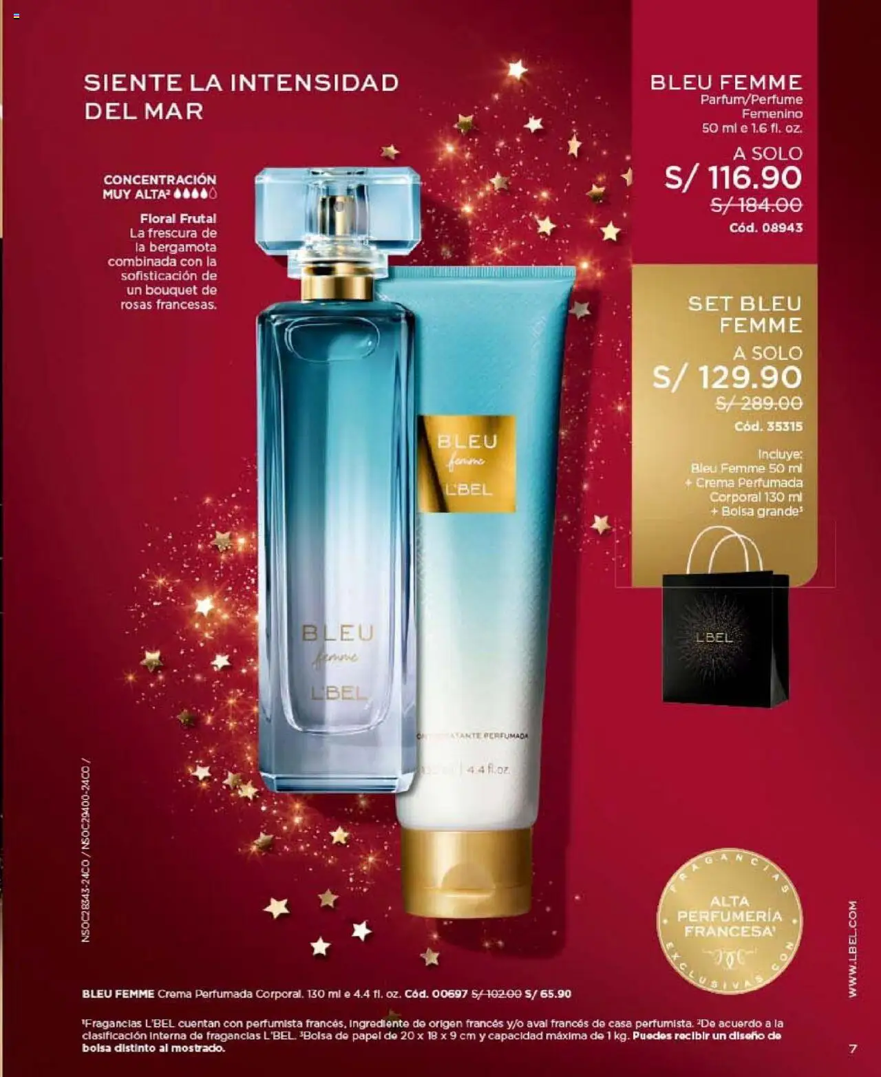 Catálogo L'Bel válido desde 24.10.2025 | Página: 7 | Productos: Crema, Bolsa