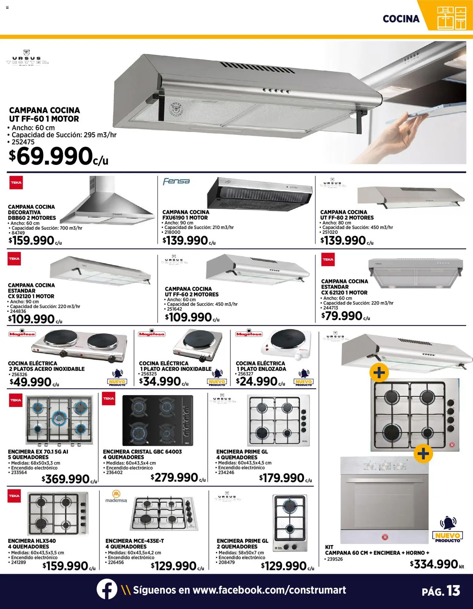 Construmart ofertas  │ válido desde el 01.11.2025 | Página: 13 | Productos: Cocina, Horno, Campana