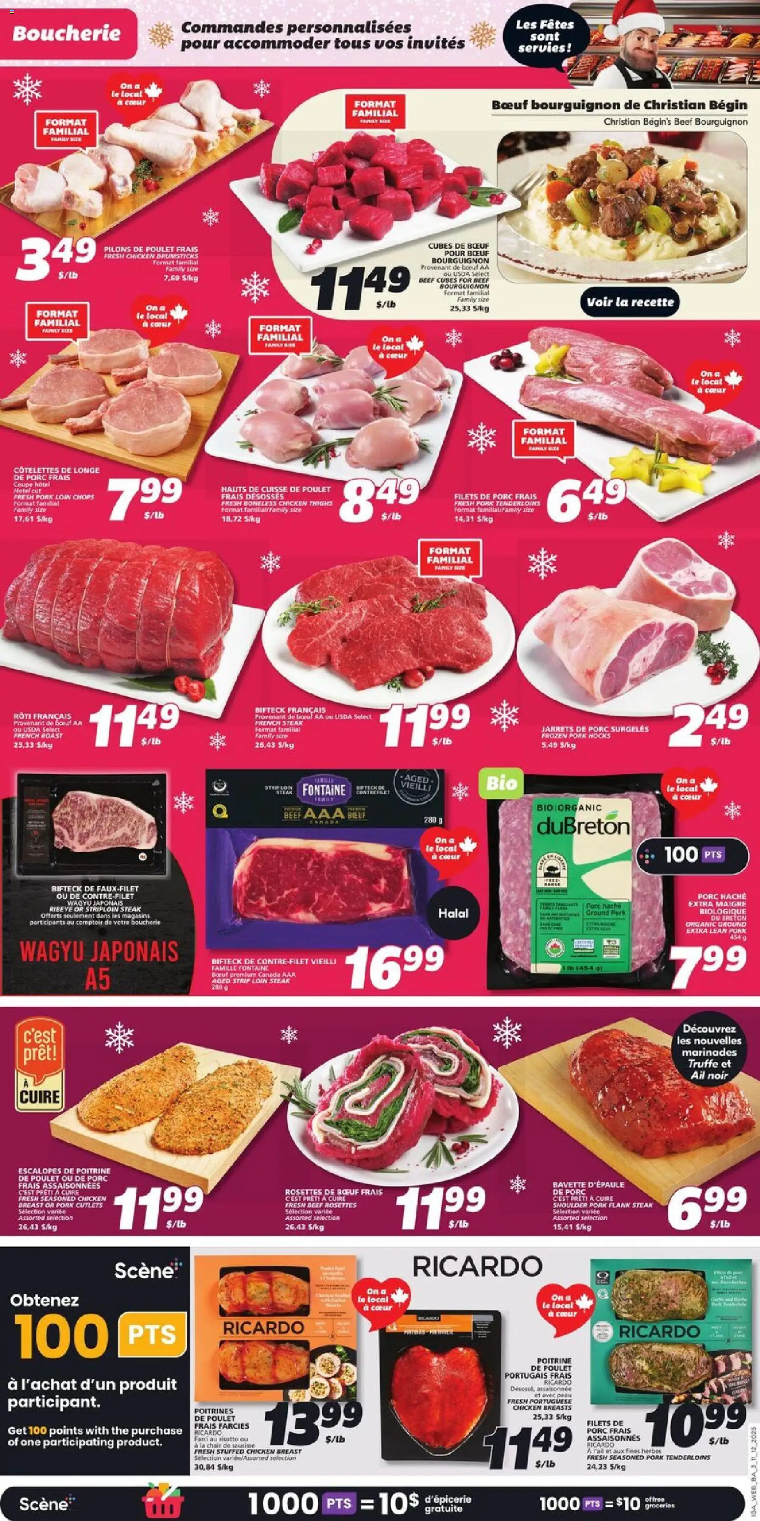 IGA flyer valid from 11.12.2025 | Page: 7 | Products: Beef, Chicken breasts, Chicken, Pork