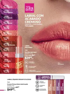 Vista previa de Kiss Hidra lápiz labial, Kiss Hidra lápiz labial 13 tonos. 3,6 g, nuevo folleto de la tienda, válido en México a partir del 12.09.2025 | Página: 49 | Productos: Durazno, Pastel, Chocolate, Mate