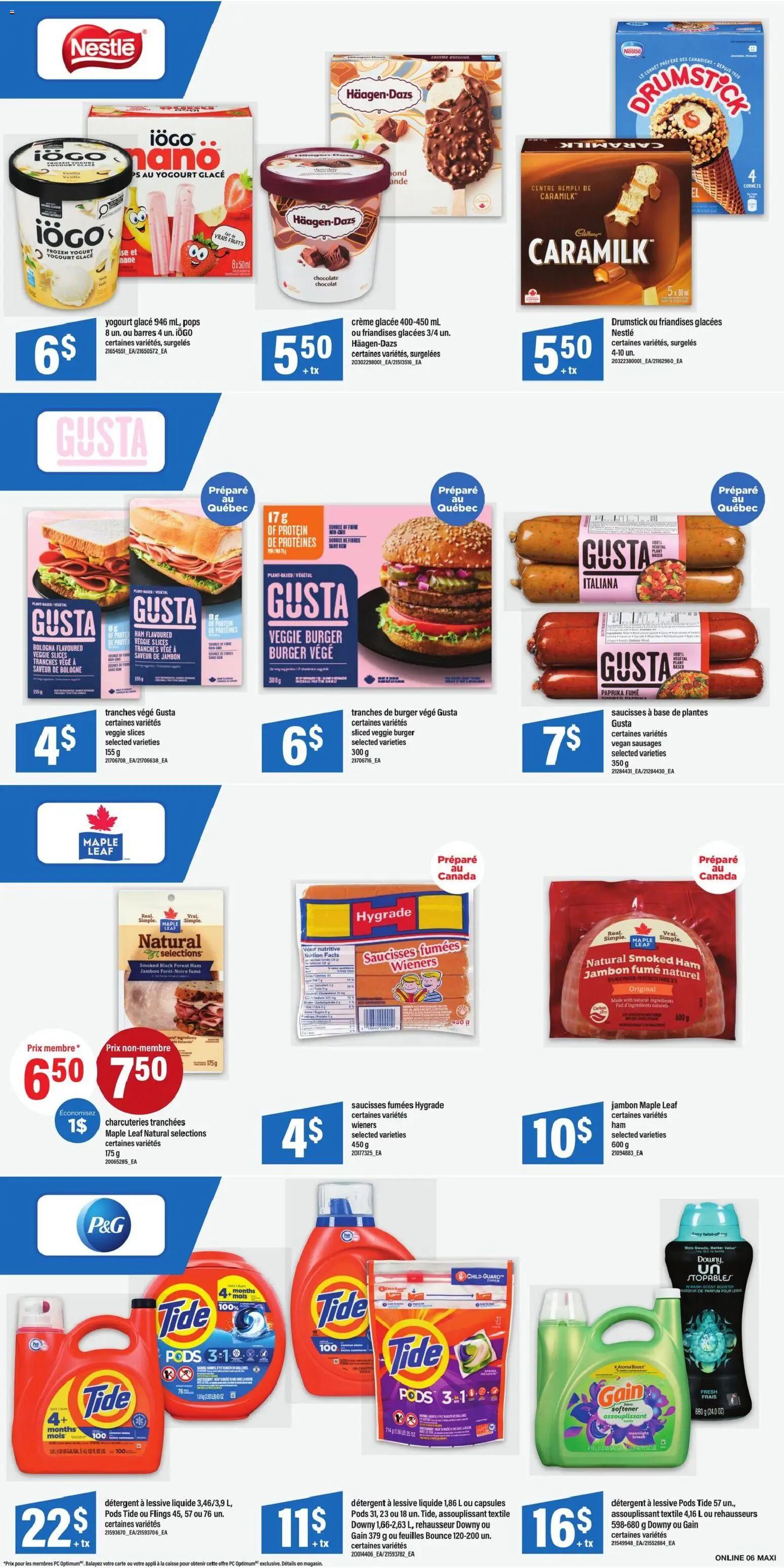 Maxi flyer valid from 01.01.2026 | Page: 10 | Products: Detergent, Yogurt, Chocolate, Ham