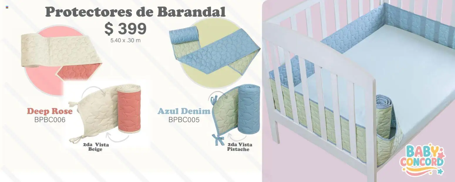 Nuevas ofertas de Colchas Concord válidas en toda la República Mexicana desde el 01.02.2026. ¡Encuentra las mejores ofertas en Colchas Concord catálogo Baby! | Página: 21