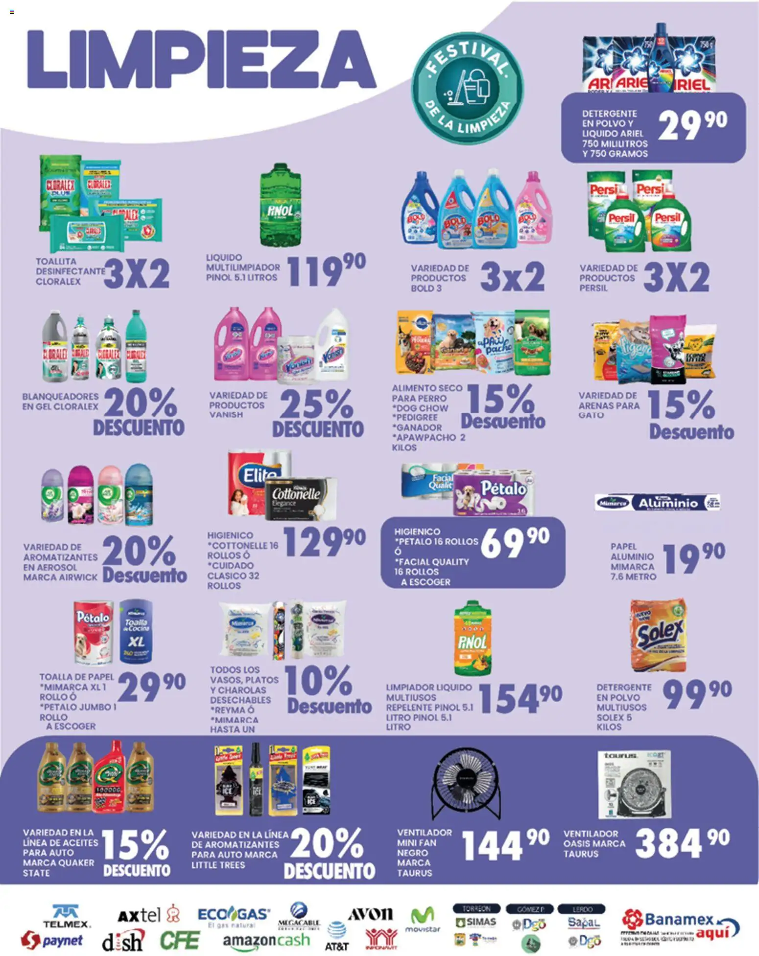 Nuevas ofertas de Alsuper válidas en toda la República Mexicana desde el 31.03.2026. ¡Encuentra las mejores ofertas en Alsuper folleto Laguna! | Página: 5 | Productos: Detergente, Toalla, Repelente, Desinfectante