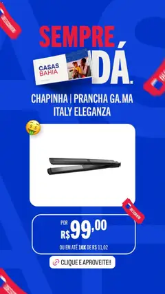 Casas Bahia promoções - Pré-Visualização do folheto da loja Casas Bahia, válido de 13.02.2026 | Página: 2 | Produtos: Chapinha, Prancha