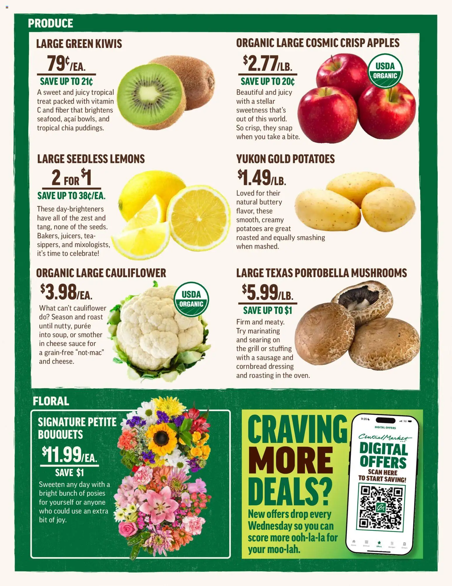 Central Market Weekly Ad - valid from 18.02.2026 | Page: 2 | Products: Vitamin, Mushrooms, Cheese, Grill