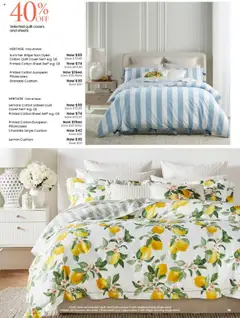 Preview of Myer Catalogue Summer Starts Here - valid from 14.10.2025 | Page: 16 | Products: Cushion, Lemon