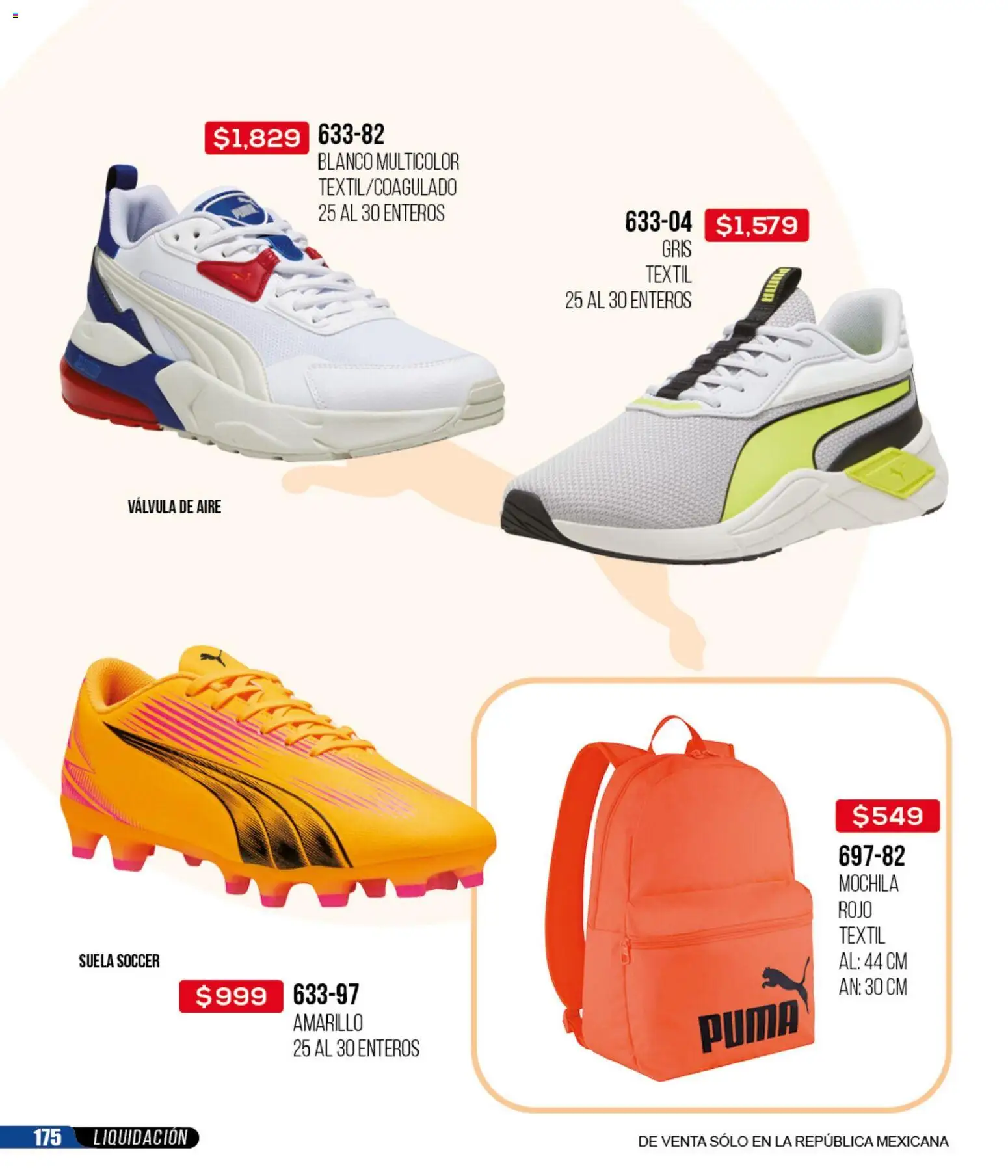 Nuevas ofertas de Cklass válidas en toda la República Mexicana desde el 18.03.2026. ¡Encuentra las mejores ofertas en Cklass catálogo Liquidación total calzado! | Página: 176 | Productos: Mochila, Válvula