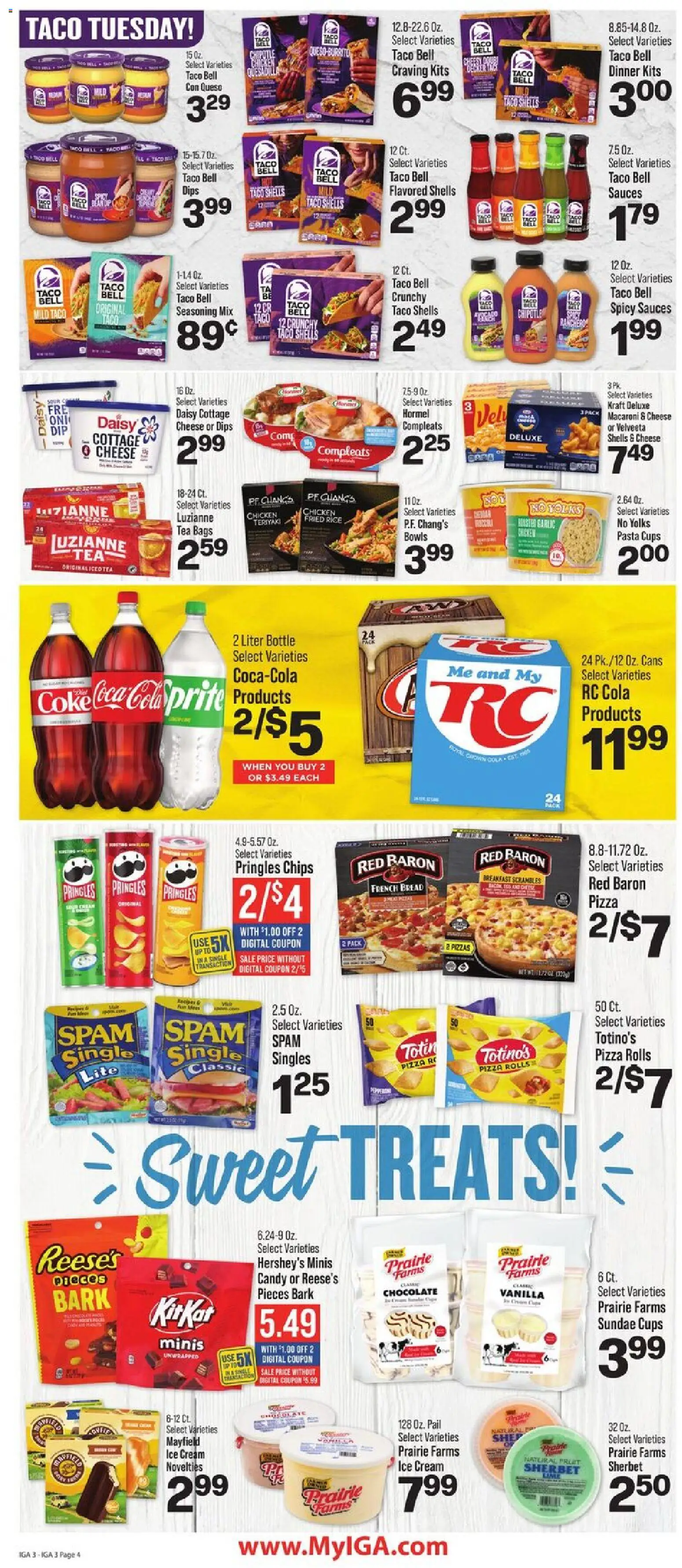 IGA Weekly Ad - valid from 22.04.2026 | Page: 5 | Products: Rice, Tea, Chips, Ice cream