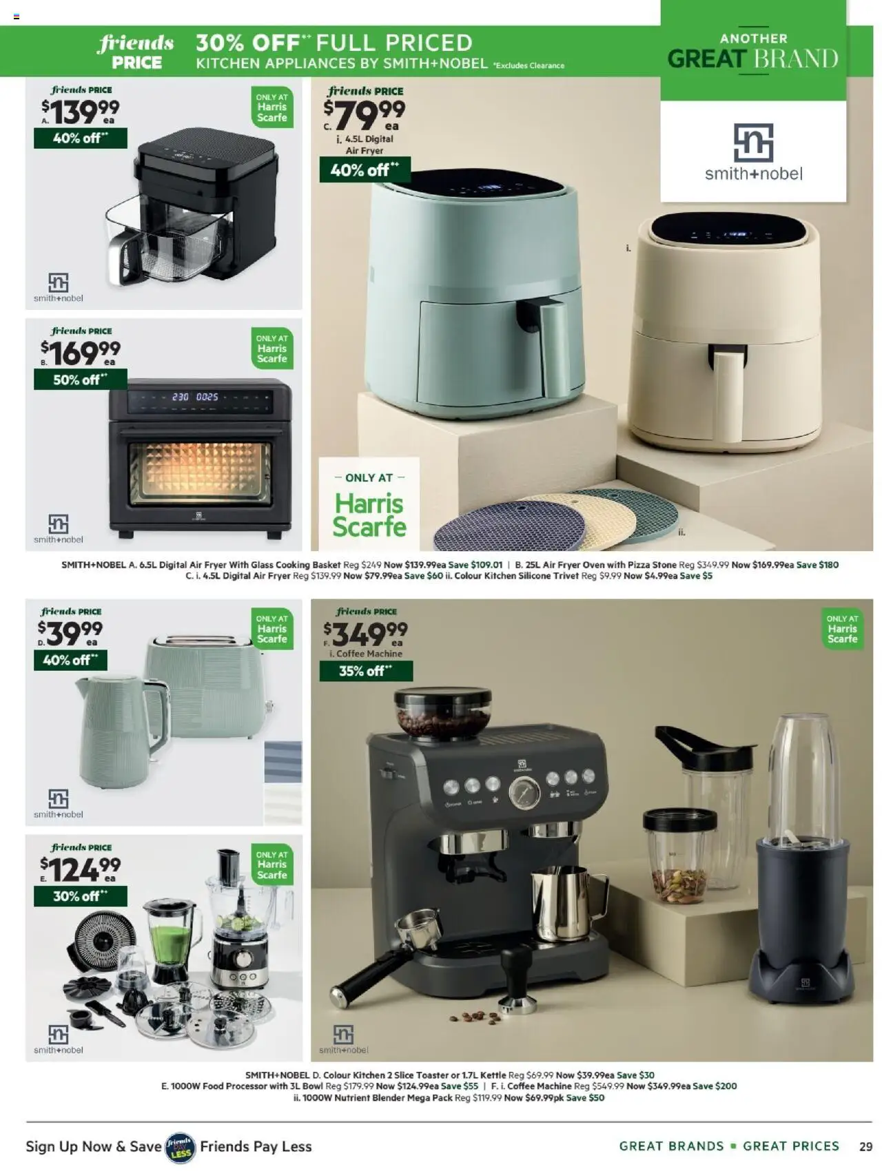 Harris Scarfe catalogue - valid from 13.10.2025 | Page: 29 | Products: Coffee, Blender, Oven, Kettle