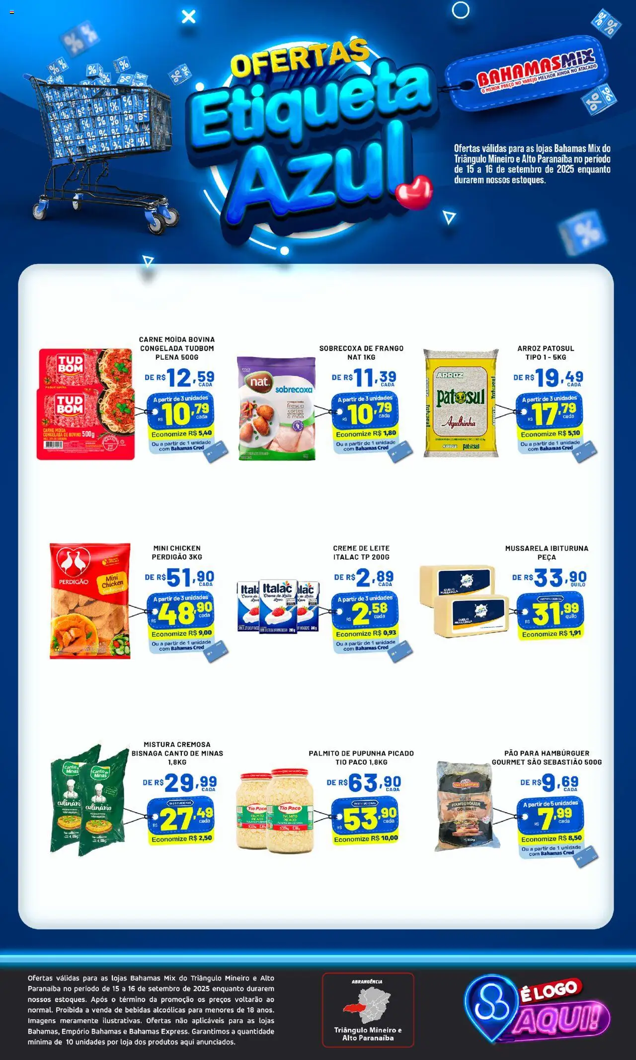 Bahamas Mix Folheto - válido de 15.09.2025 | Página: 1 | Produtos: Pupunha, Leite, Arroz, Carne moída