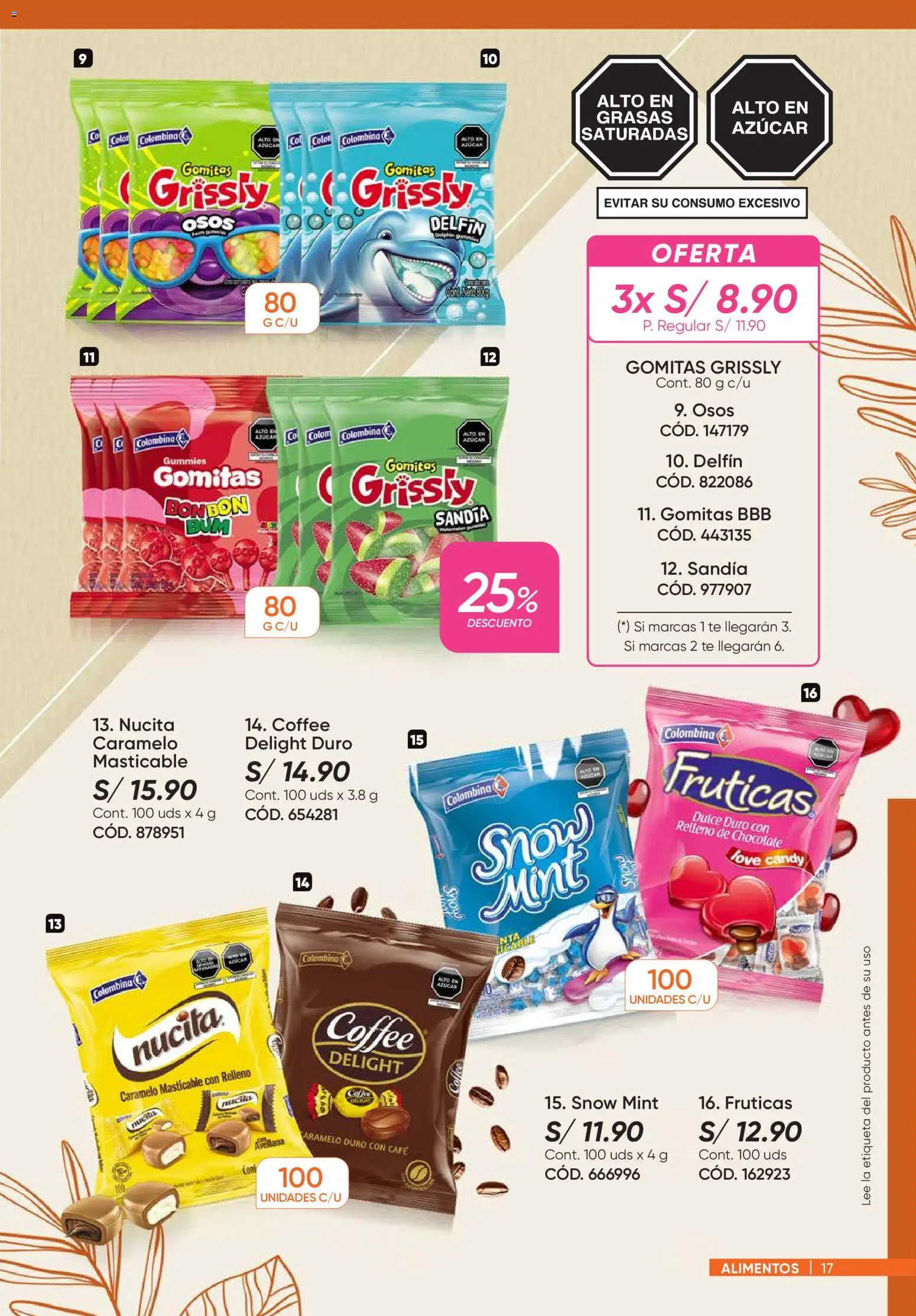 Catálogo Azzorti válido desde 15.12.2025 | Página: 17 | Productos: Café, Chocolate, Té, Cable