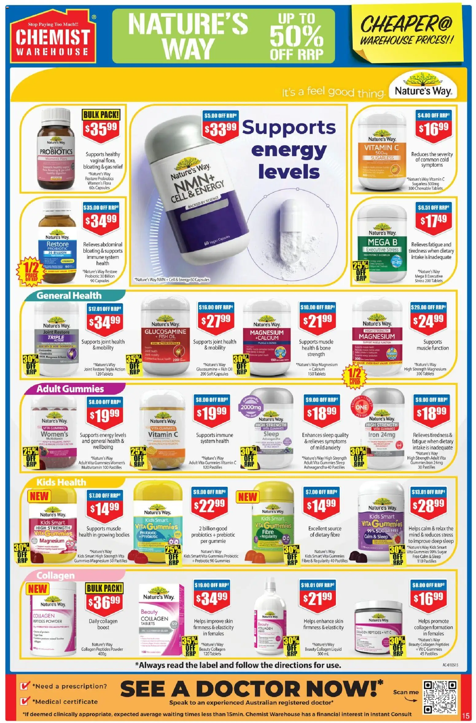 Chemist Warehouse catalogue - valid from 23.04.2026 | Page: 15 | Products: Oil, Sugar, Tablets, Vitamin