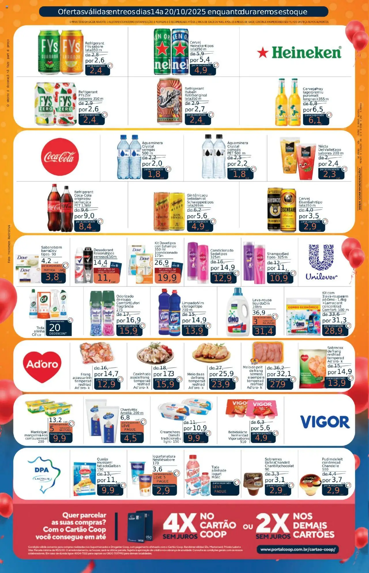 Coop Folheto - válido de 14.10.2025 | Página: 6 | Produtos: Pó, Queijo, Gin, Margarina