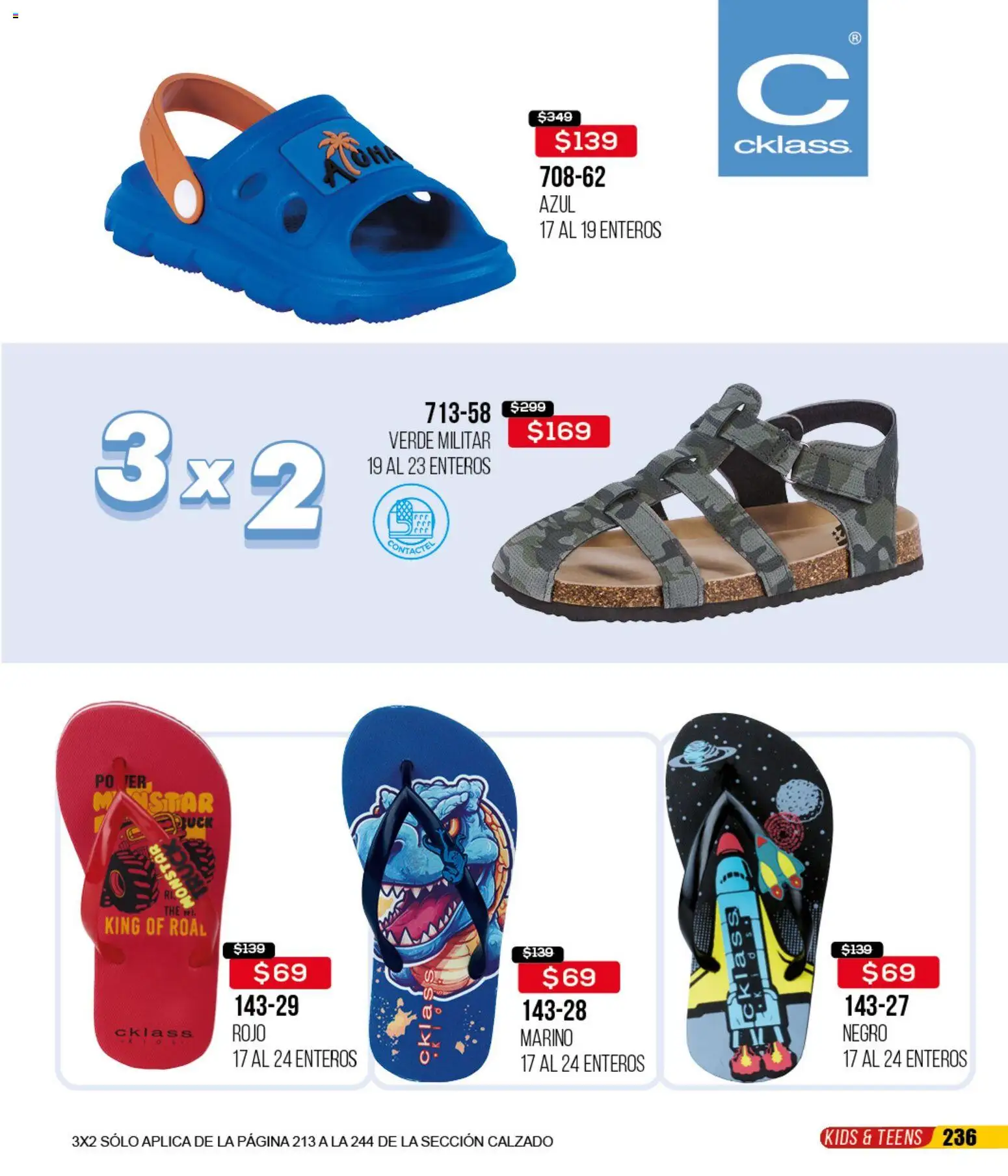 Nuevas ofertas de Cklass válidas en toda la República Mexicana desde el 18.03.2026. ¡Encuentra las mejores ofertas en Cklass catálogo Liquidación total calzado! | Página: 237